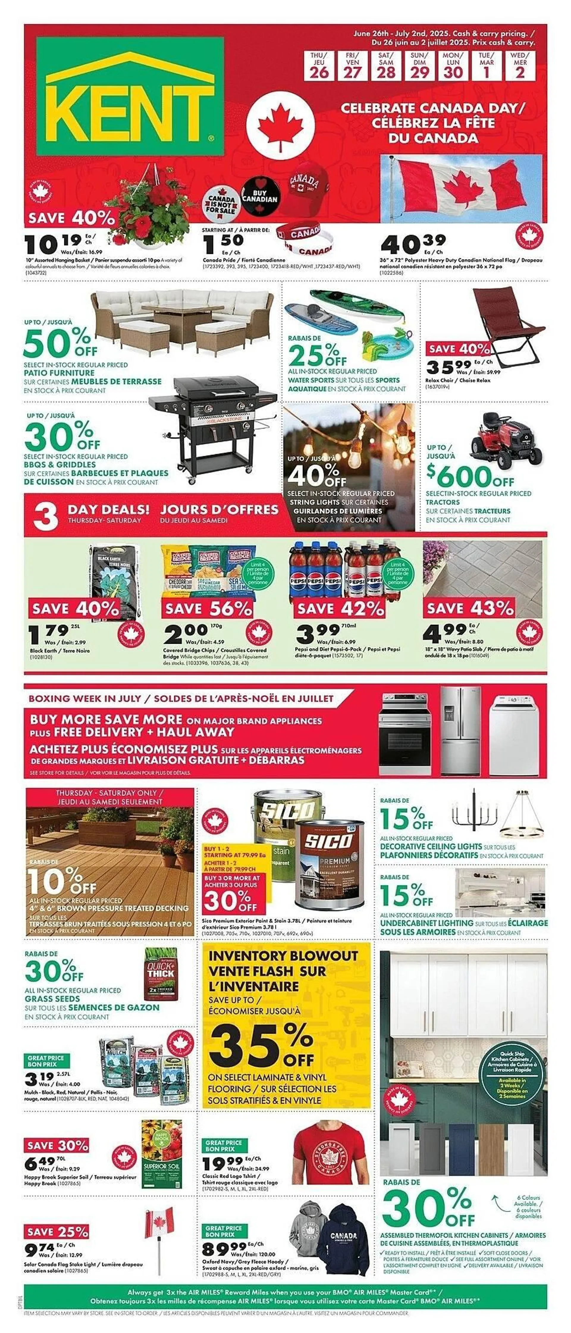 Kent flyer from June 26 to July 2 2025 - flyer page 1