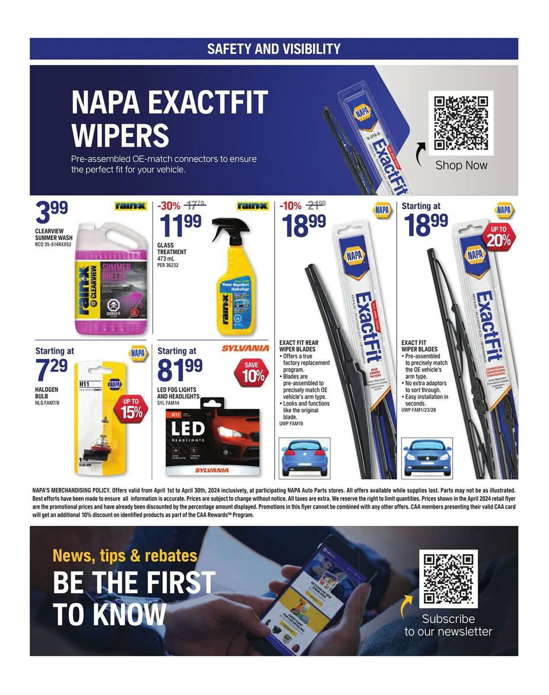 NAPA Auto Parts flyer from April 1 to April 30 2024 - flyer page 8