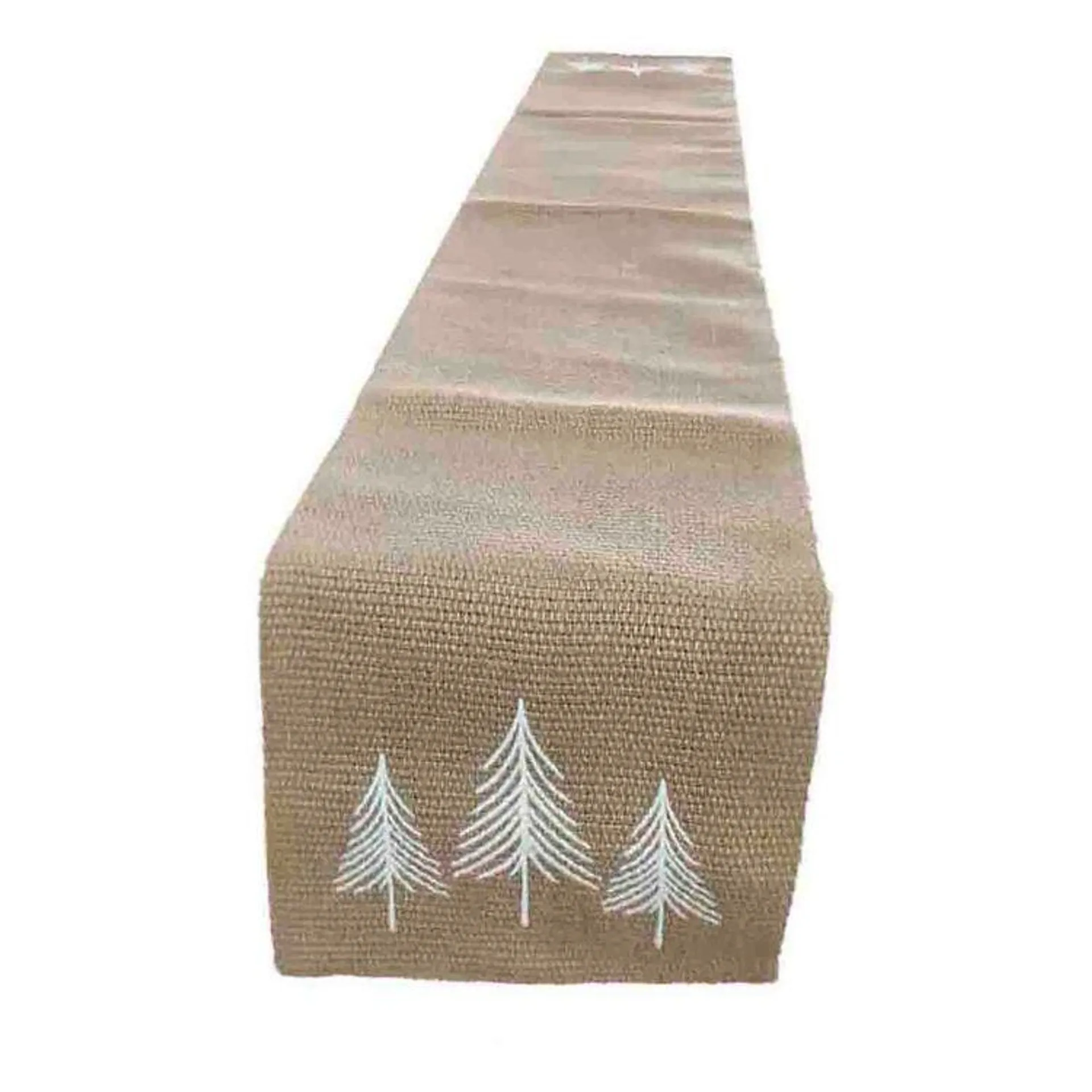 Bouclair Christmas Fir Tree Table Runner Natural 33 x 213 cm