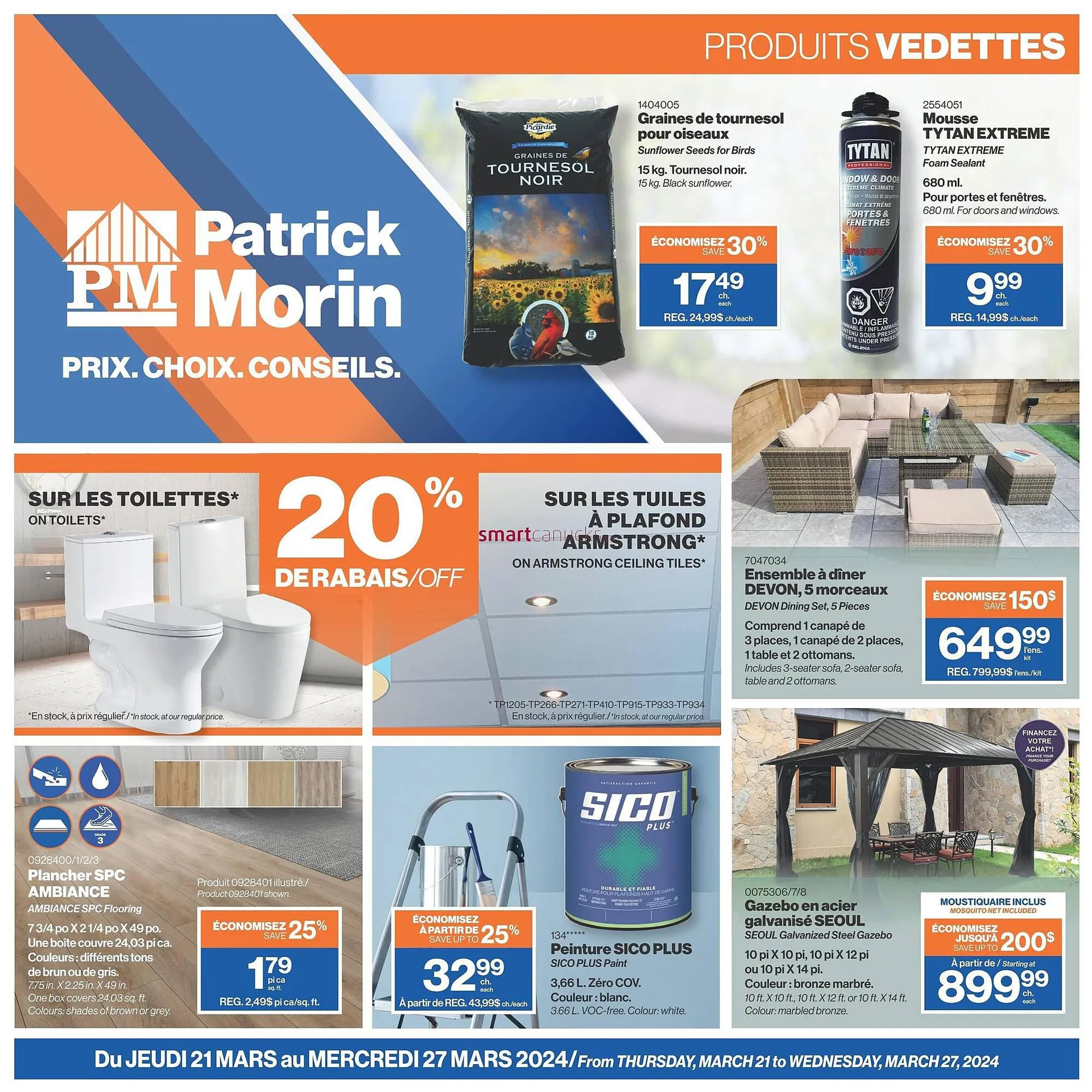 Patrick Morin flyer from March 21 to March 27 2024 - flyer page 1