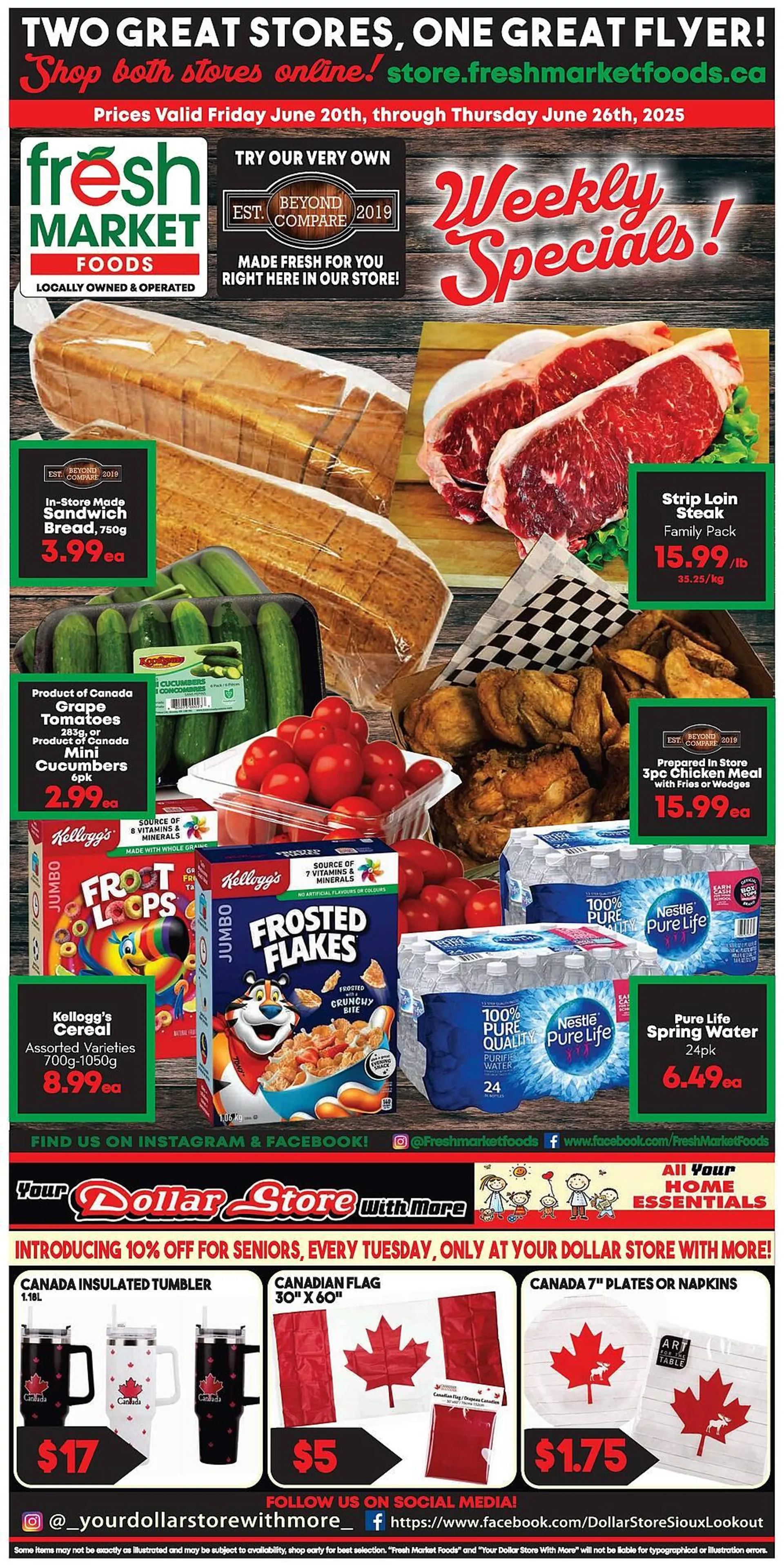 Fresh Market Foods flyer from June 20 to June 26 2025 - flyer page 1