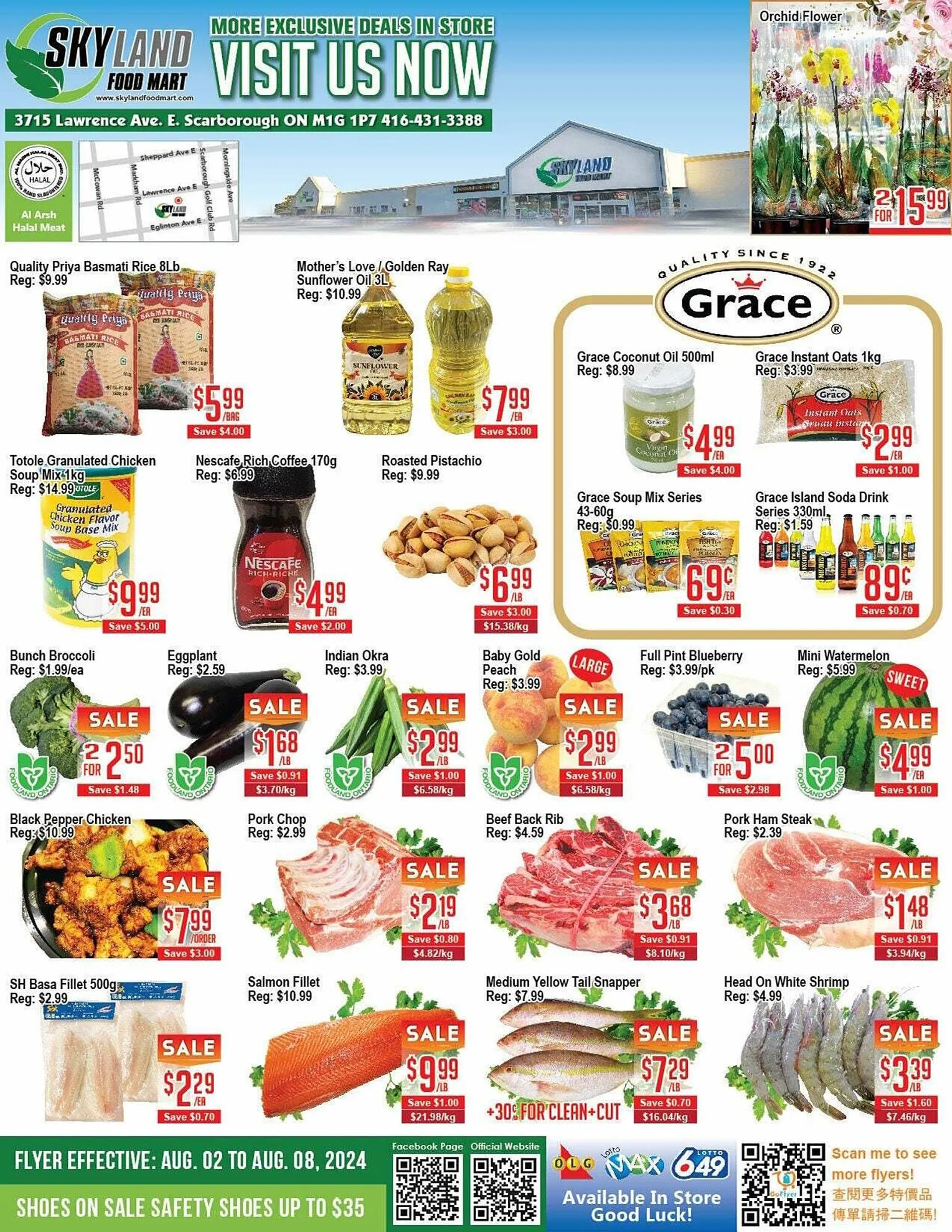 Skyland Foodmart flyer - 1