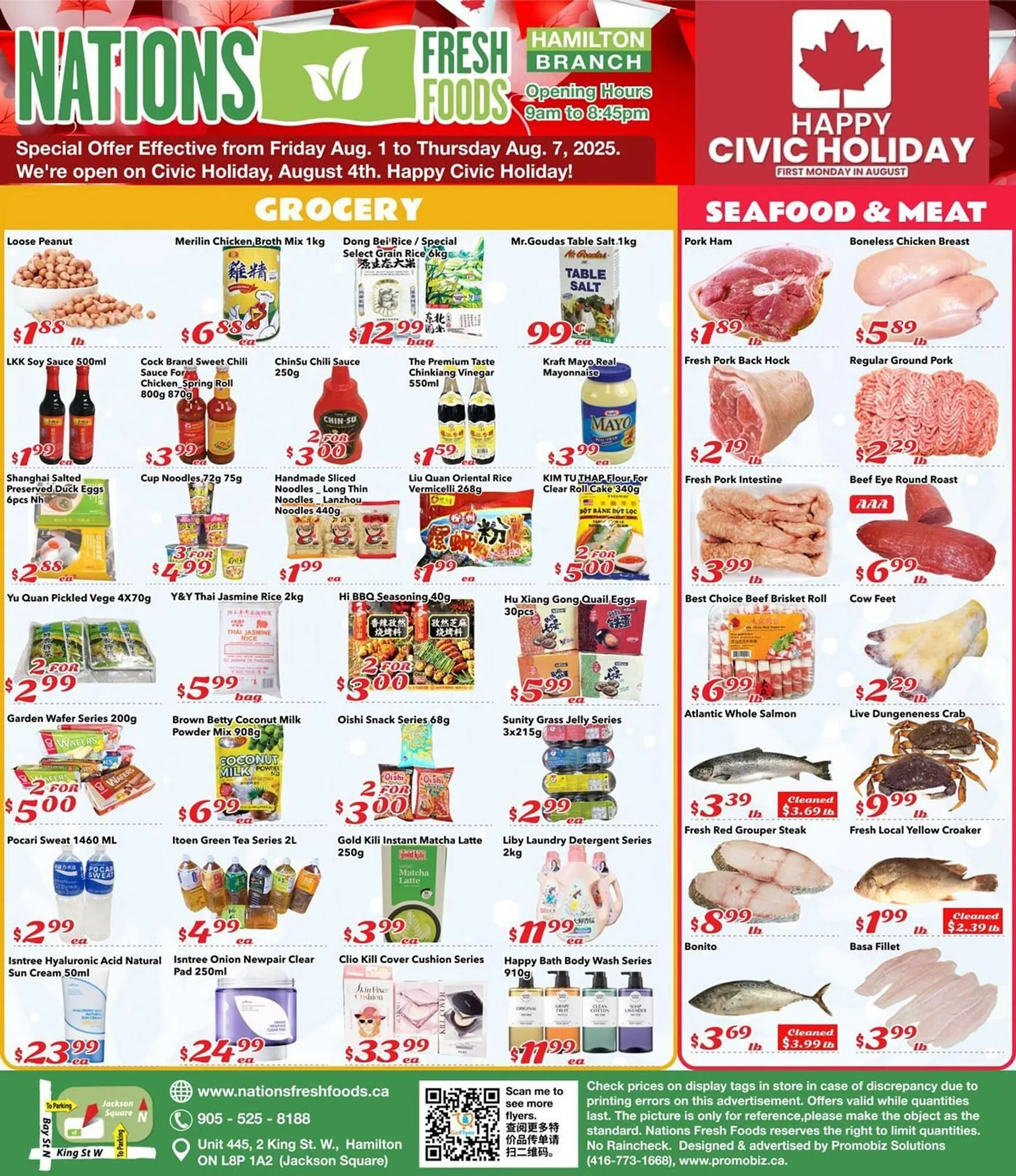 Nations Fresh Foods flyer from August 1 to August 7 2025 - flyer page 1