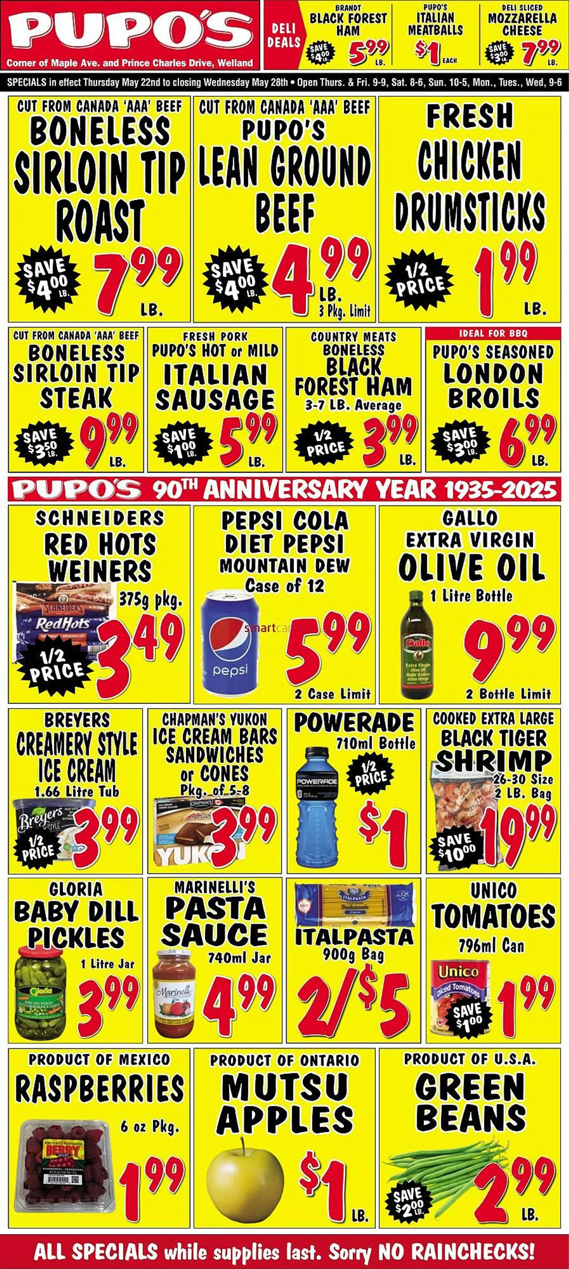Pupo's Food Market flyer from May 22 to May 29 2025 - flyer page 1