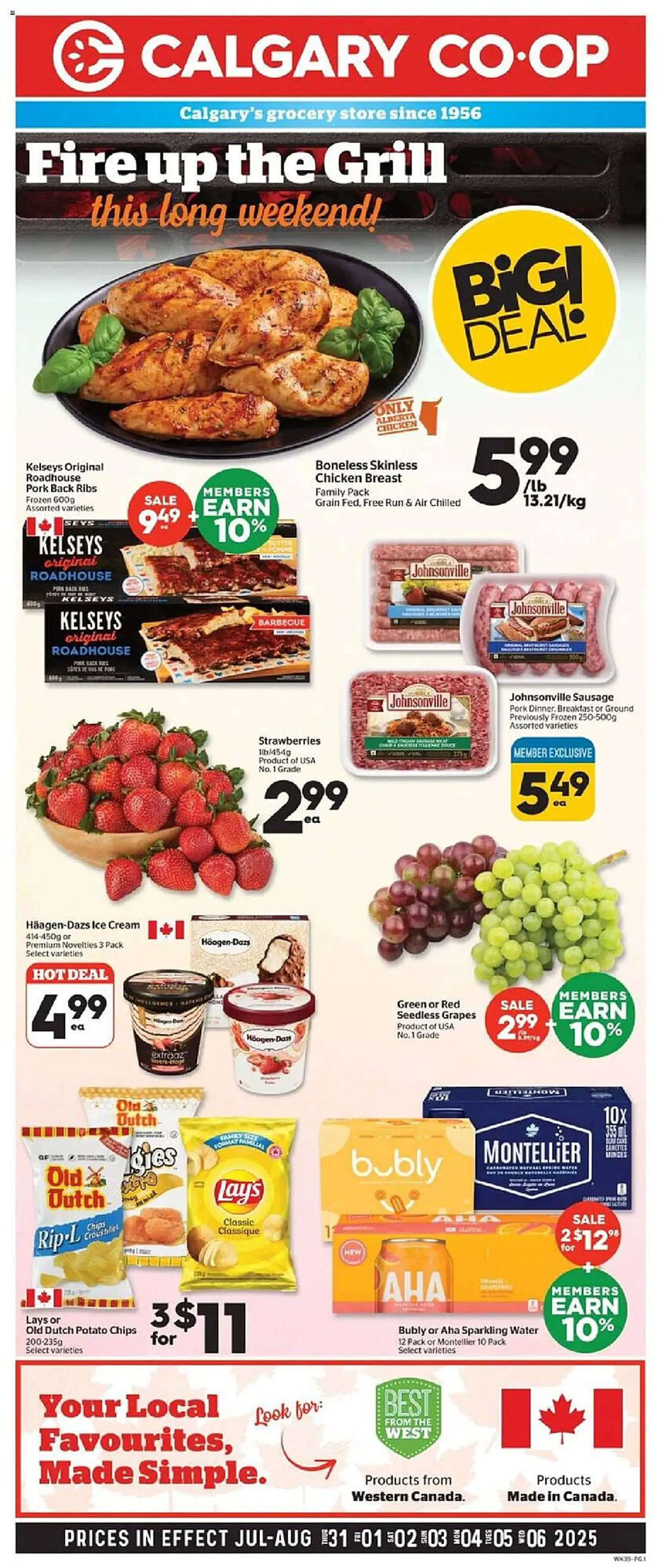 Calgary Co-op flyer from July 31 to August 7 2025 - flyer page 1