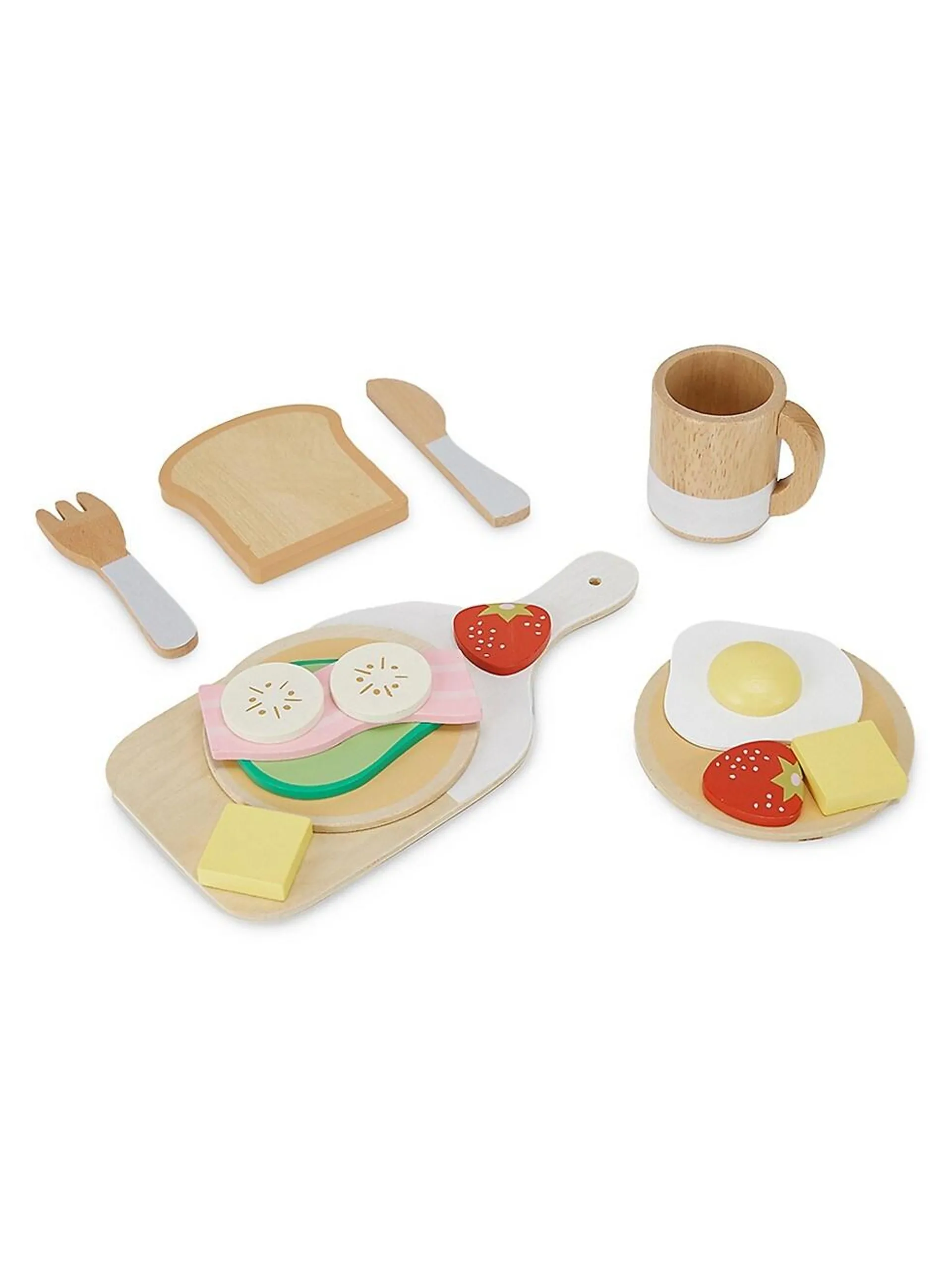 16-Piece Wooden Breakfast Board