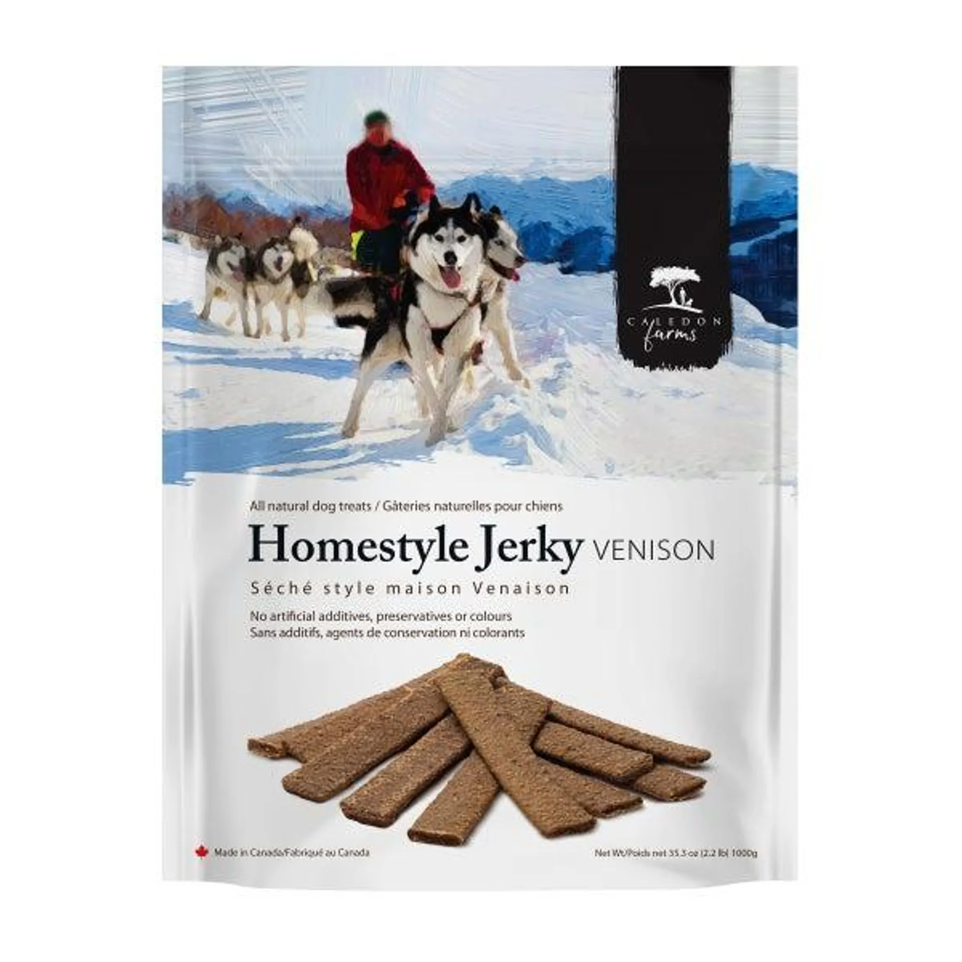 Caledon Farms Homestyle Venison Jerky Dog Treats 1 kg (2.2 lb.)