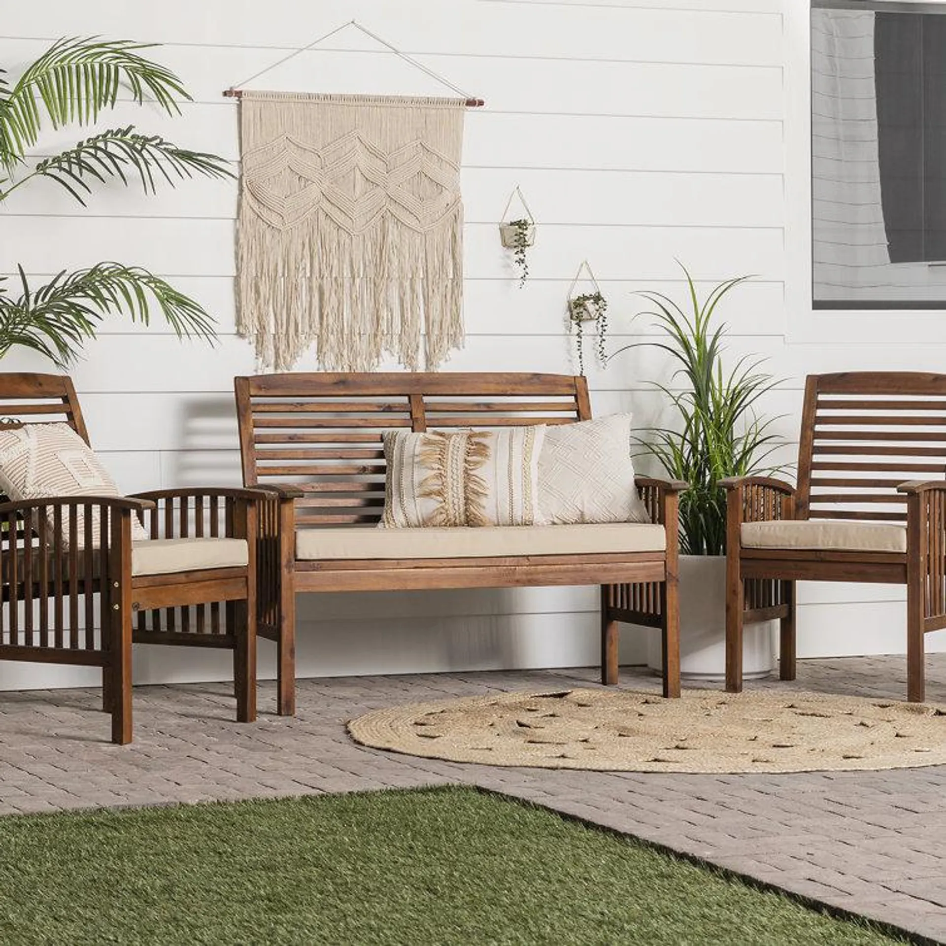 4 - Person Outdoor Seating Group with Cushions