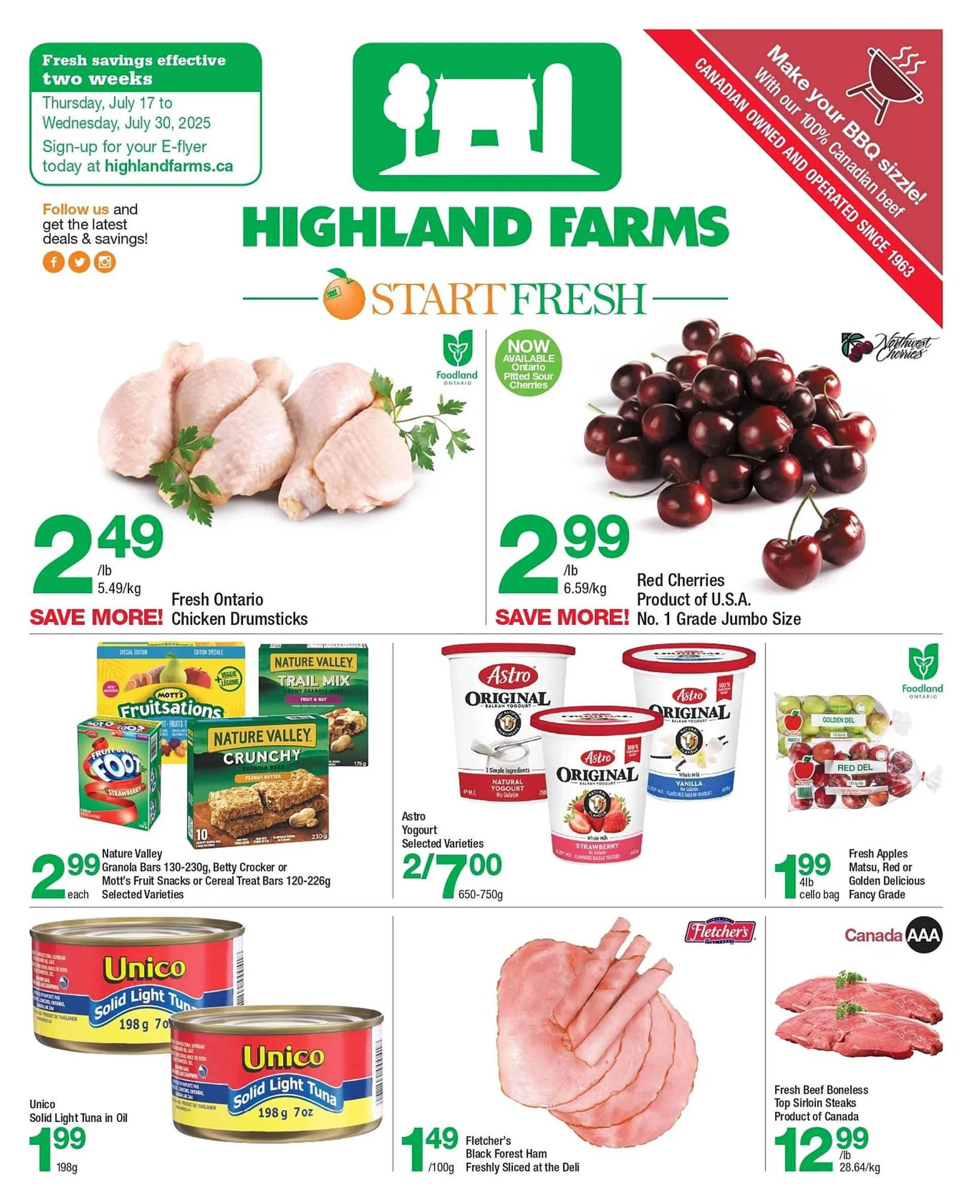 Highland Farms flyer - 1