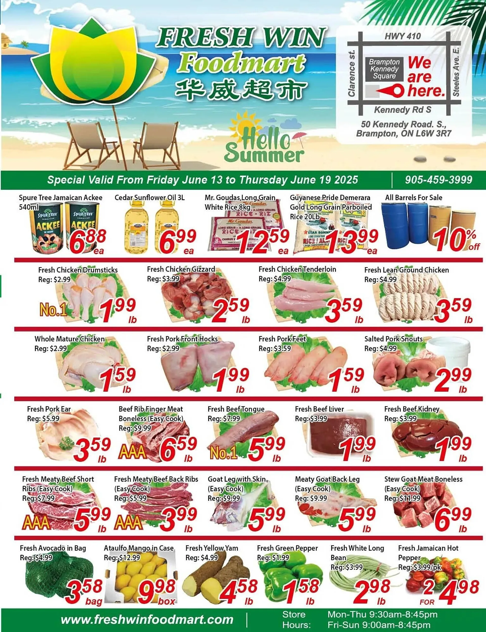 Fresh Win Foodmart flyer from June 13 to June 19 2025 - flyer page 1