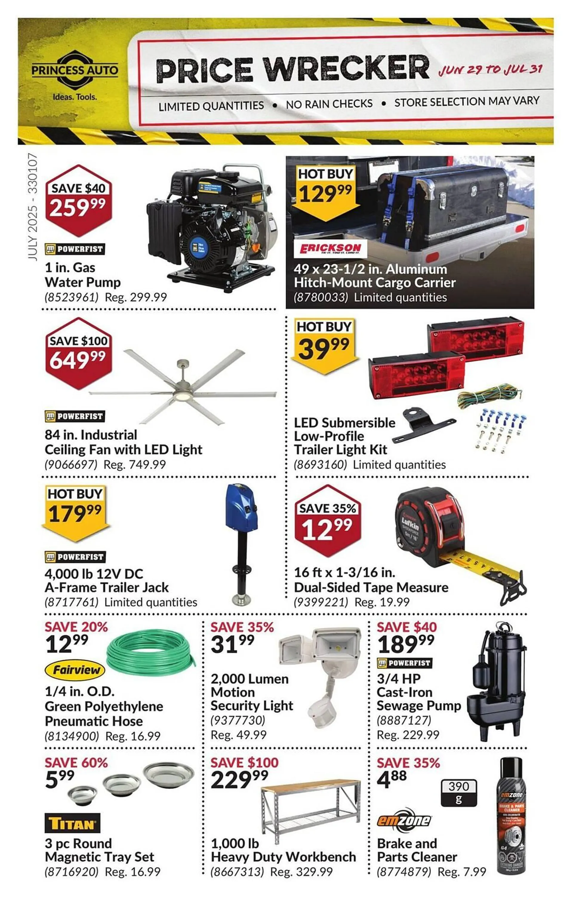 Princess Auto flyer - 1