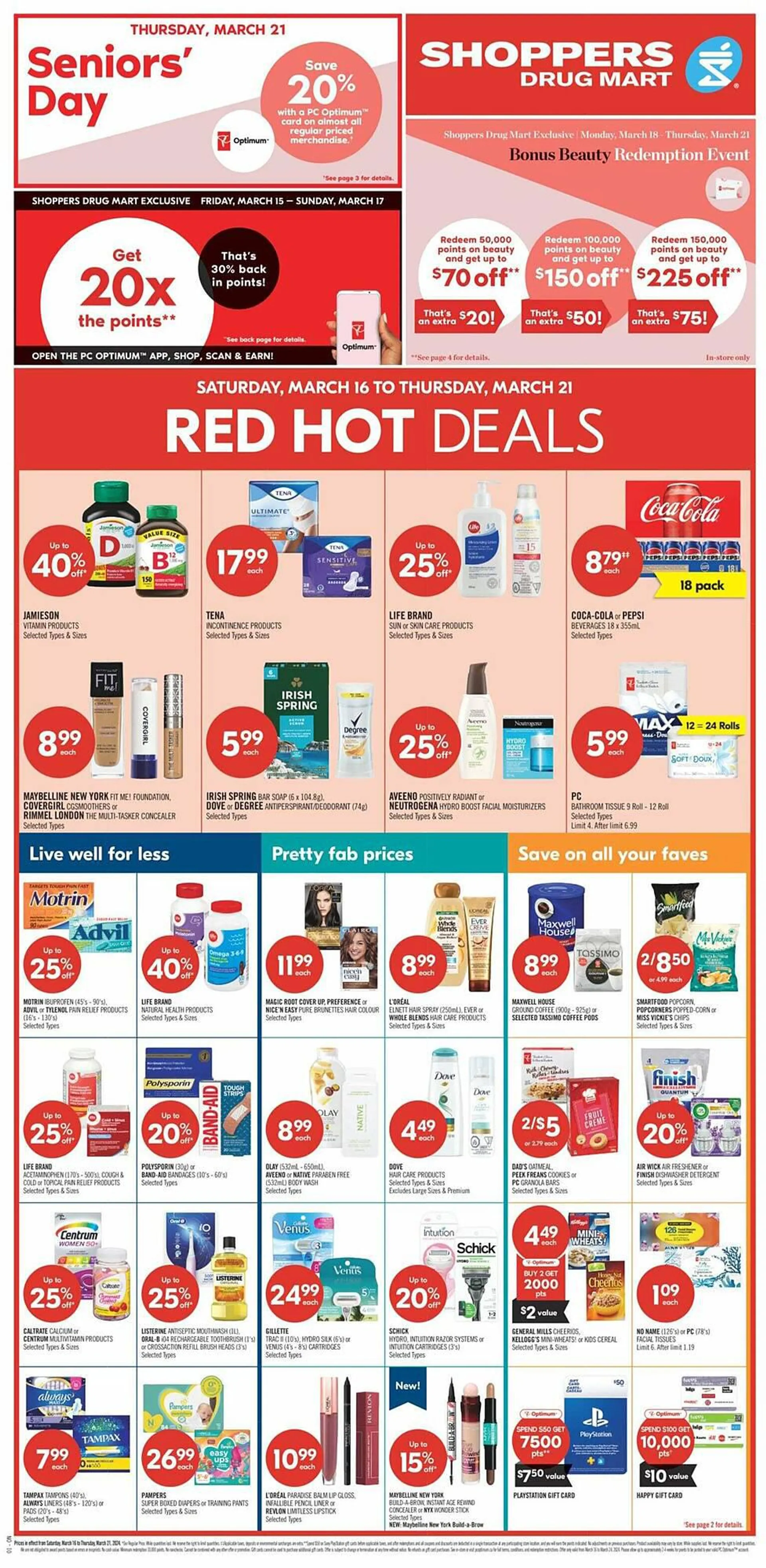 Shoppers Drug Mart flyer from March 16 to March 21 2024 - flyer page 