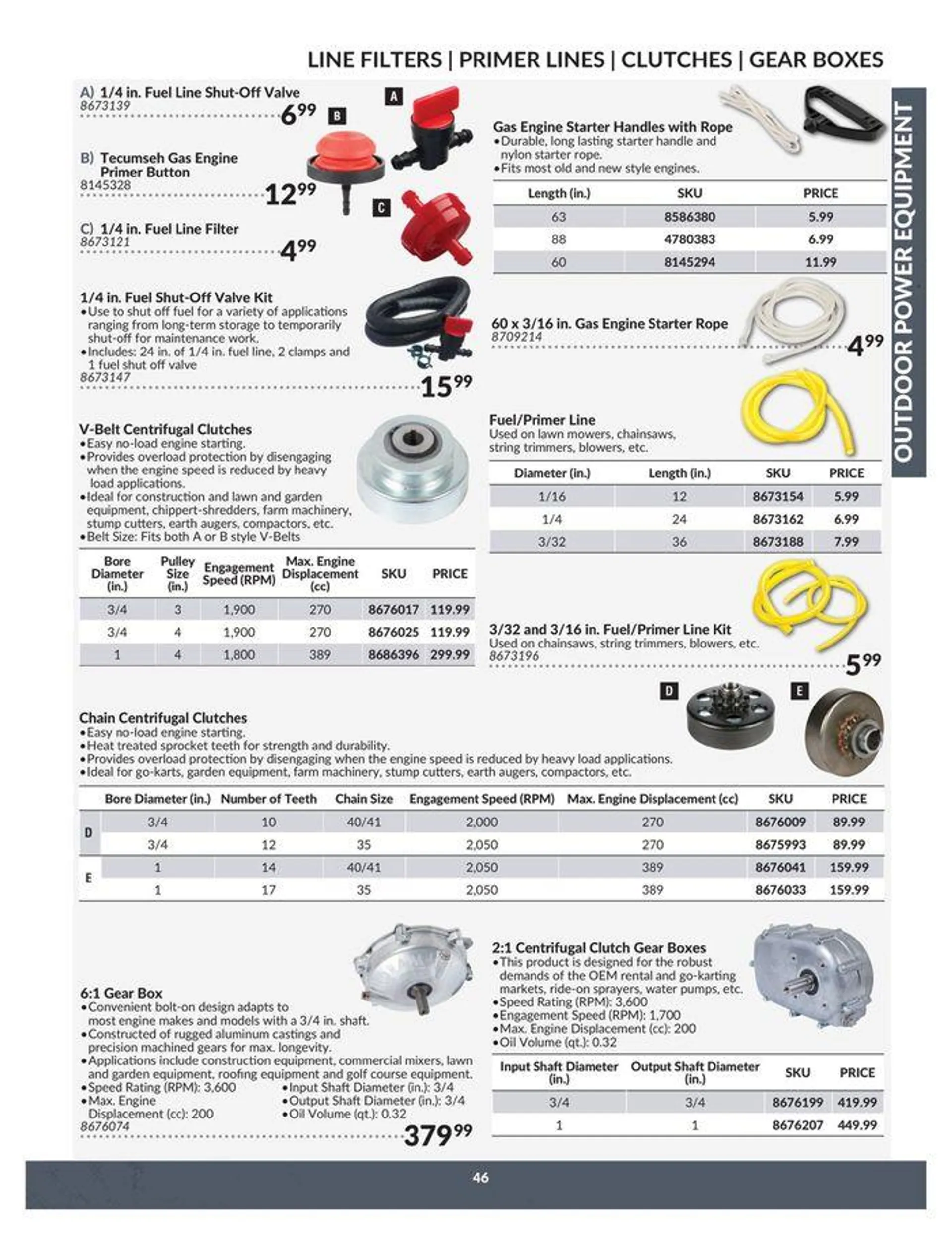 OUTDOOR POWER EQUIPMENT from April 23 to April 22 2025 - flyer page 46