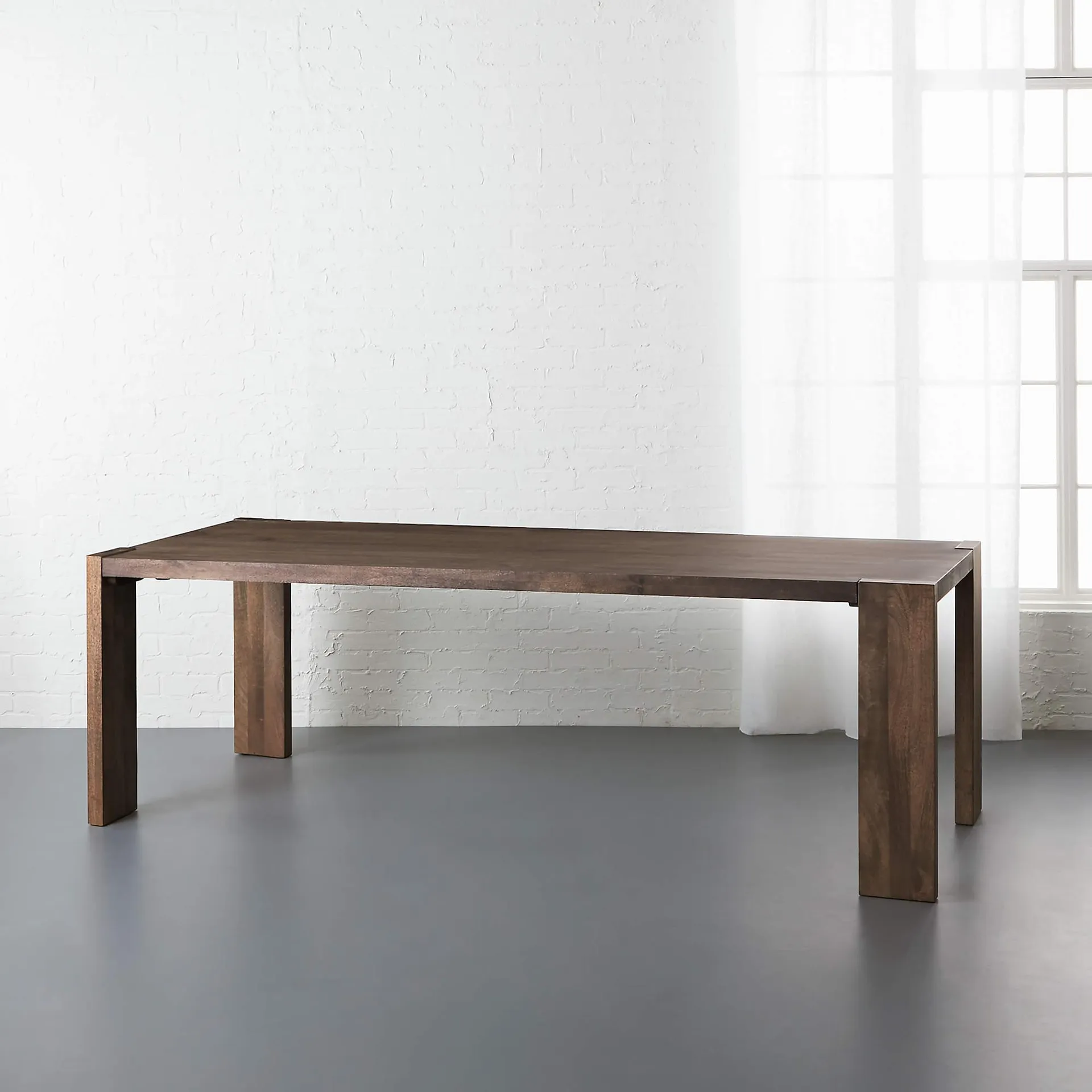 Blox 91" Rectangular Brown Wood Dining Table