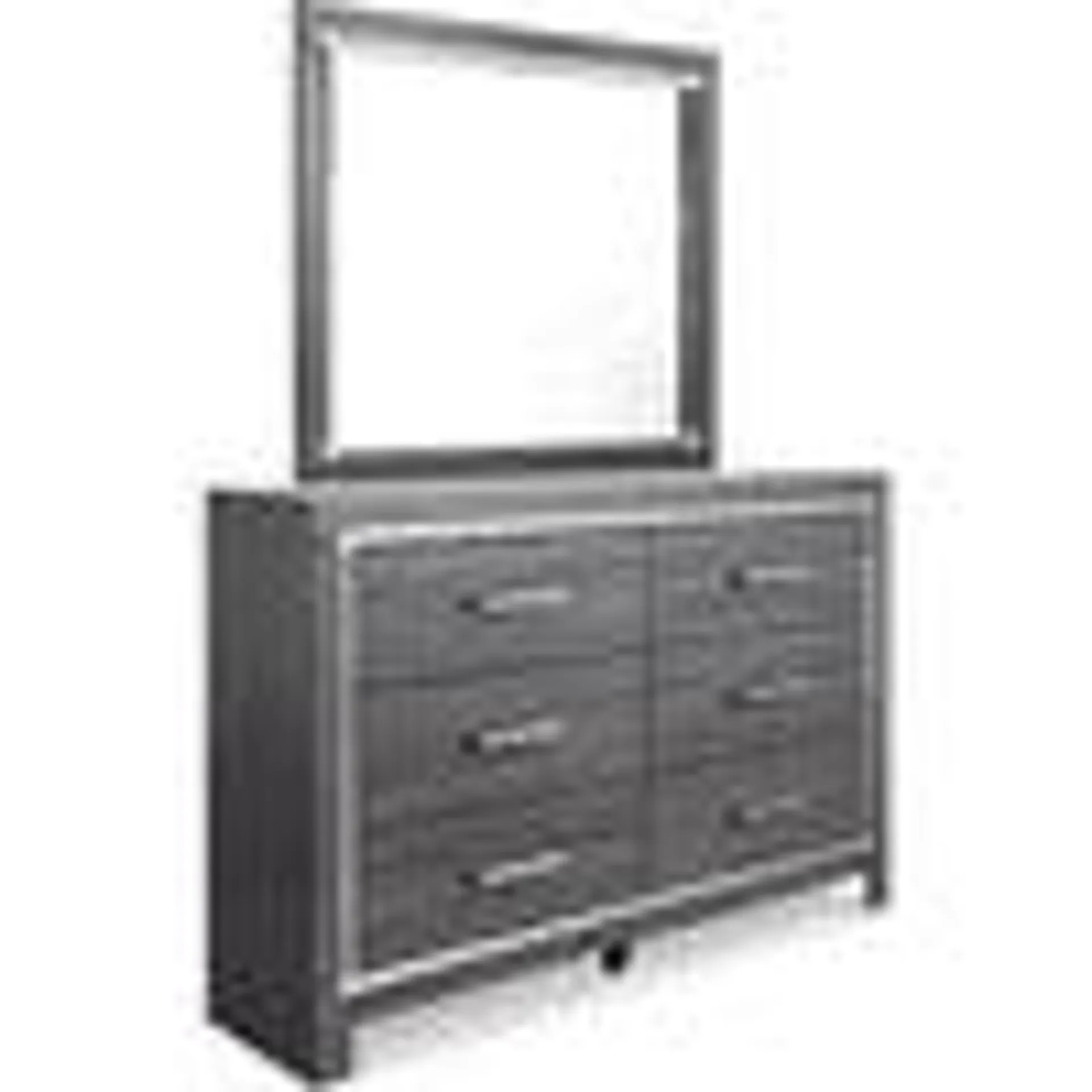 Lodanna Dresser and Mirror - Gray