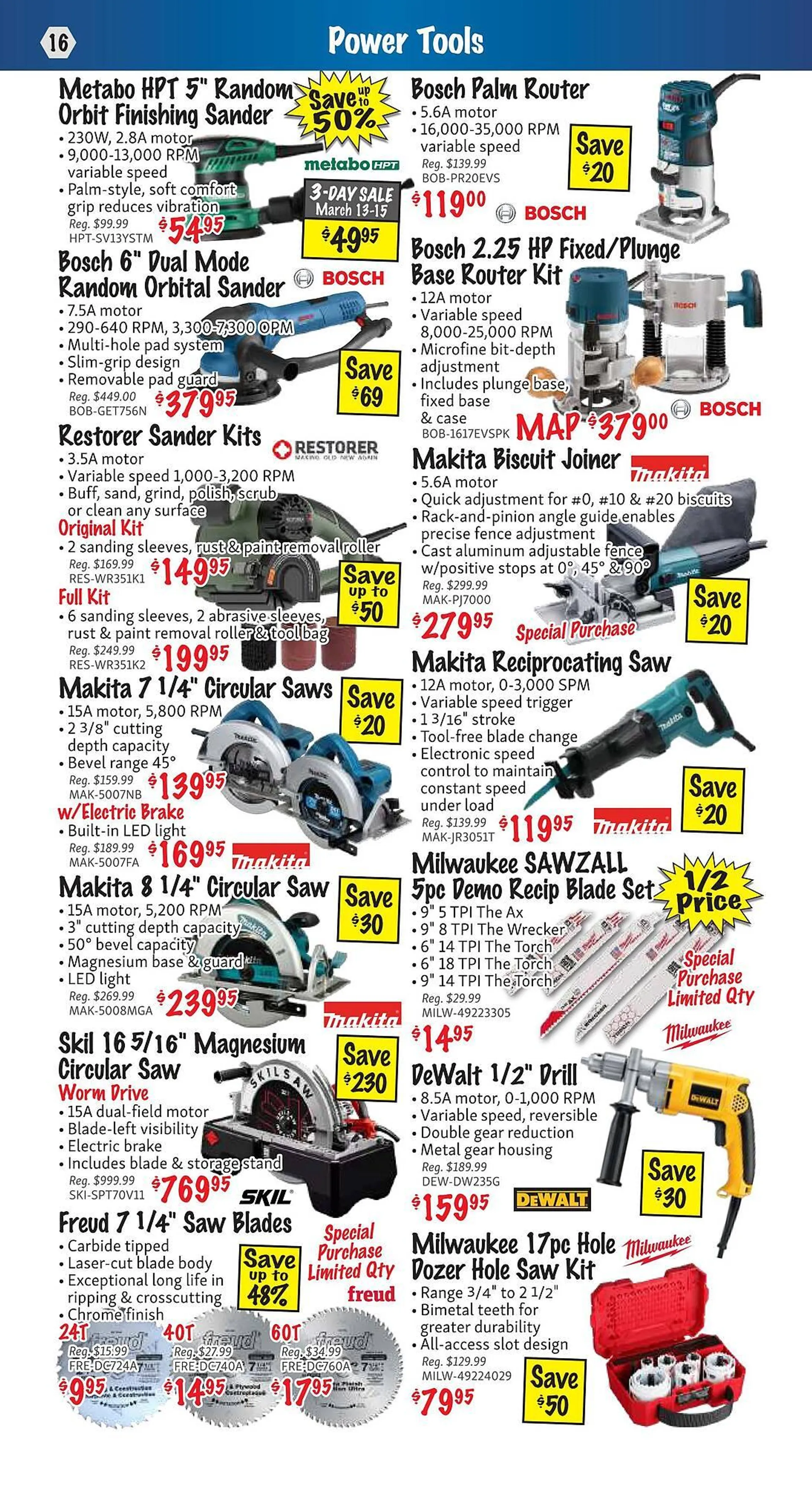 KMS Tools flyer from March 1 to March 31 2025 - flyer page 16