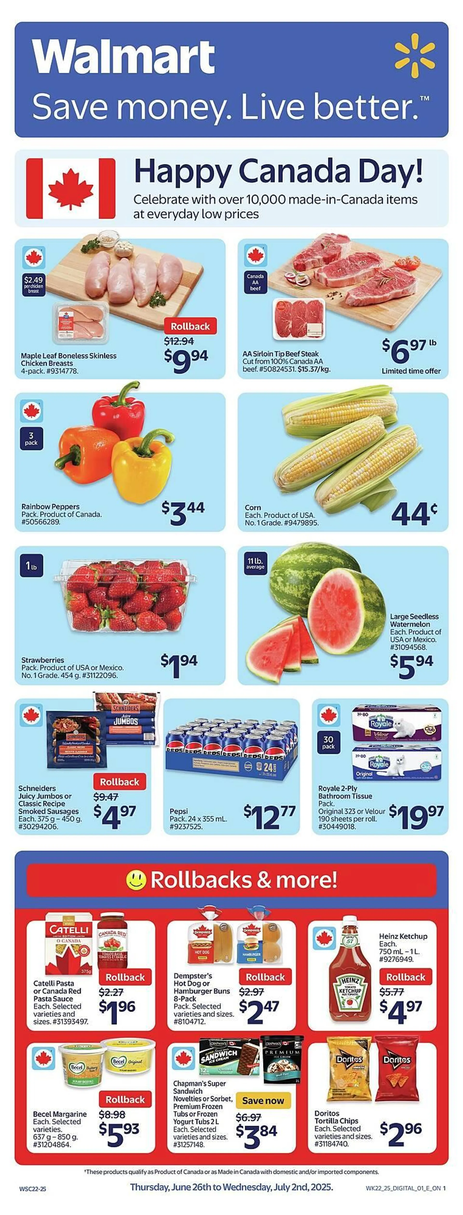 Walmart flyer from June 26 to July 3 2025 - flyer page 1