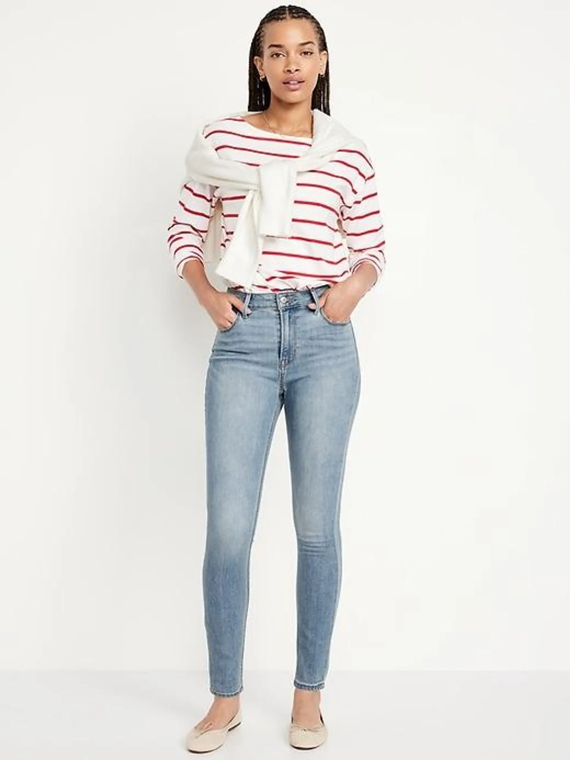 High-Waisted Wow Super-Skinny Jeans