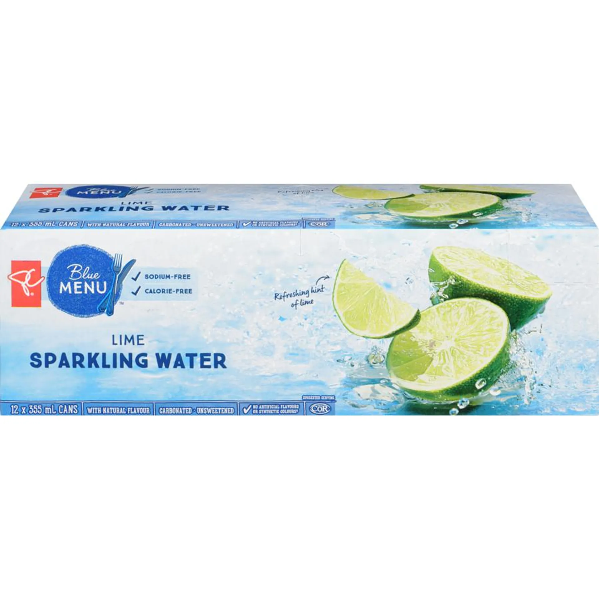 Lime Sparkling Water, 12-Pack