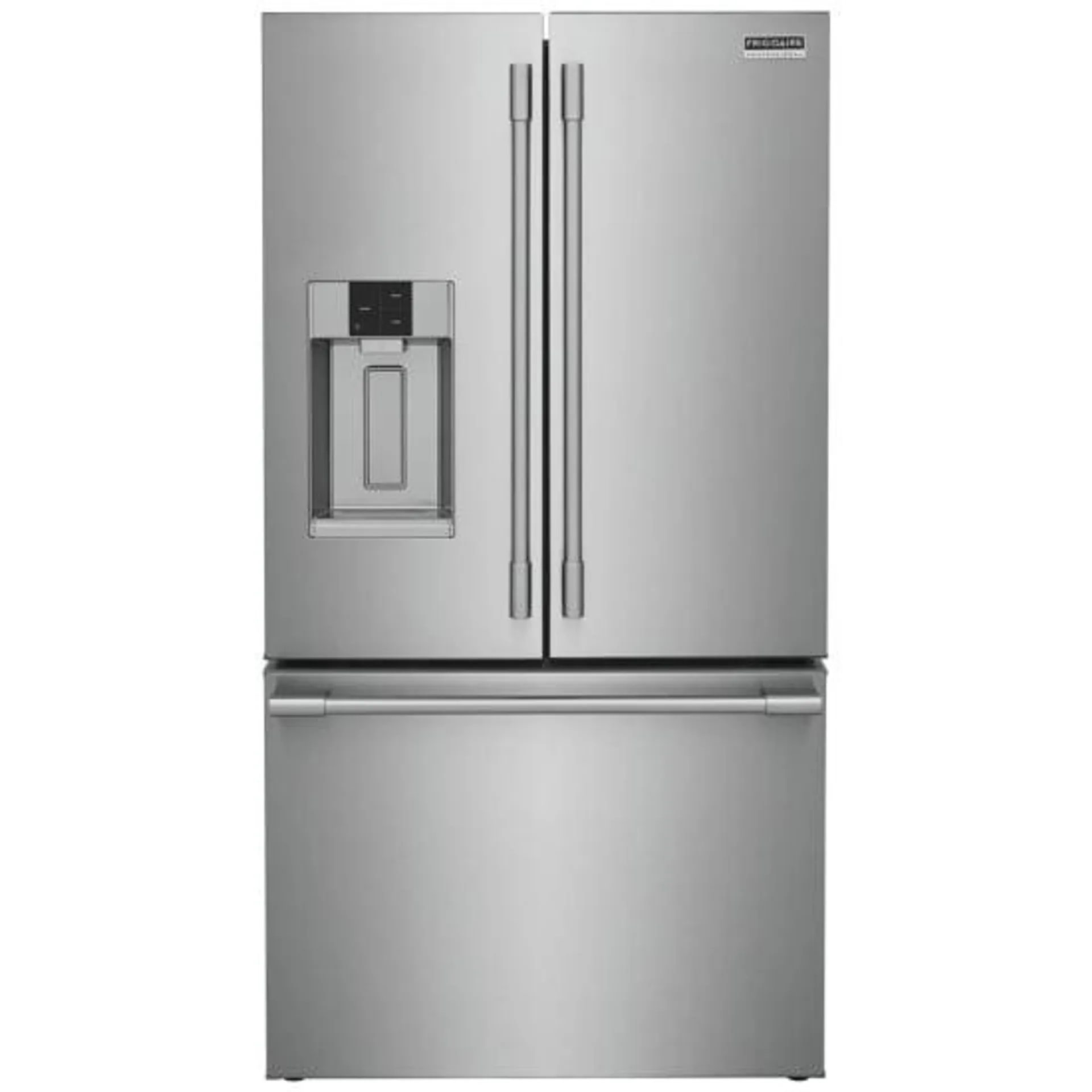 Frigidaire Professional PRFS2883AF French Door Refrigerator, 36 inch Width, ENERGY STAR Certified, 27.8 cu. ft. Capacity, Stainless Steel colour Freezer Located Ice Dispenser filter