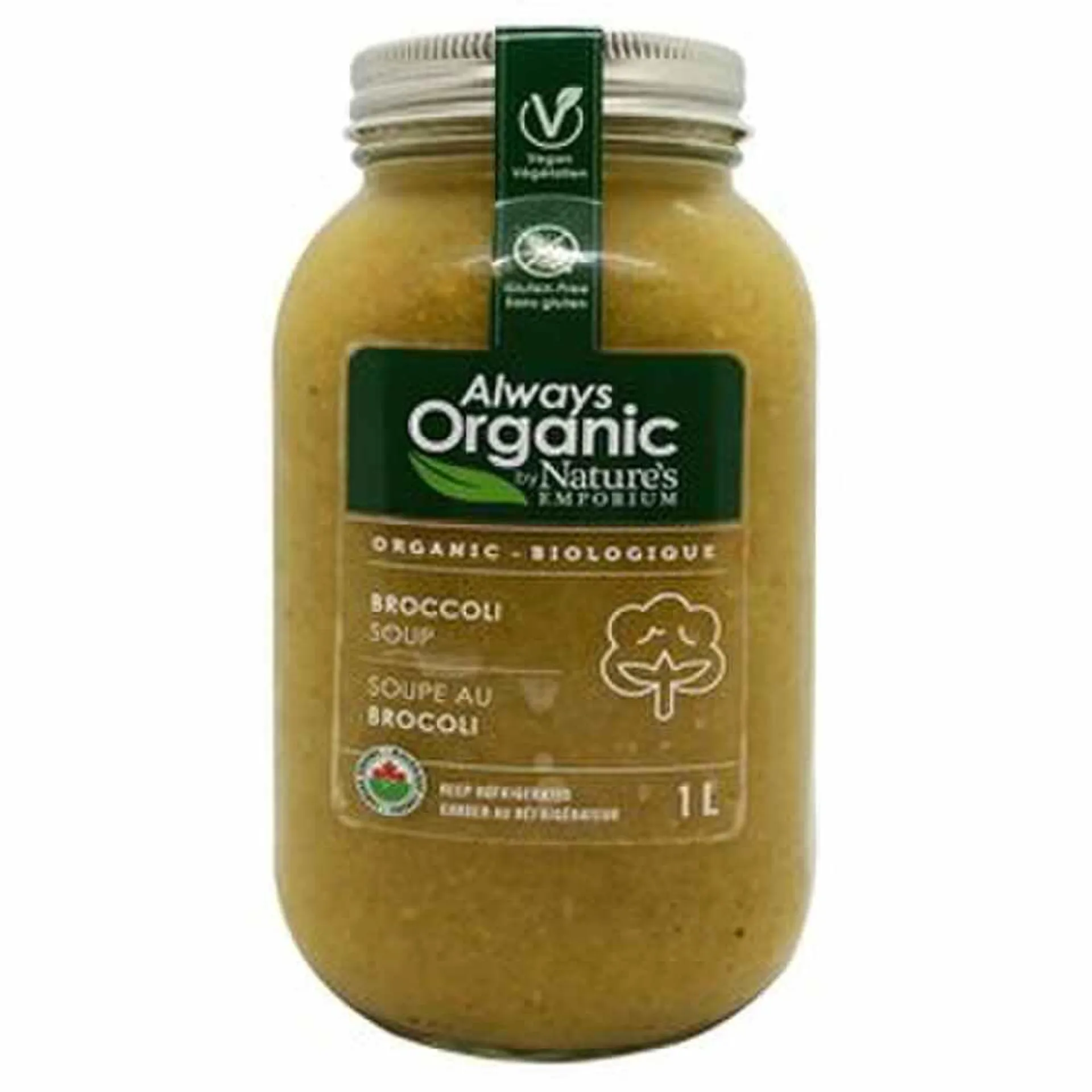 Always Organic Soup Broccoli Cheese Org 1L