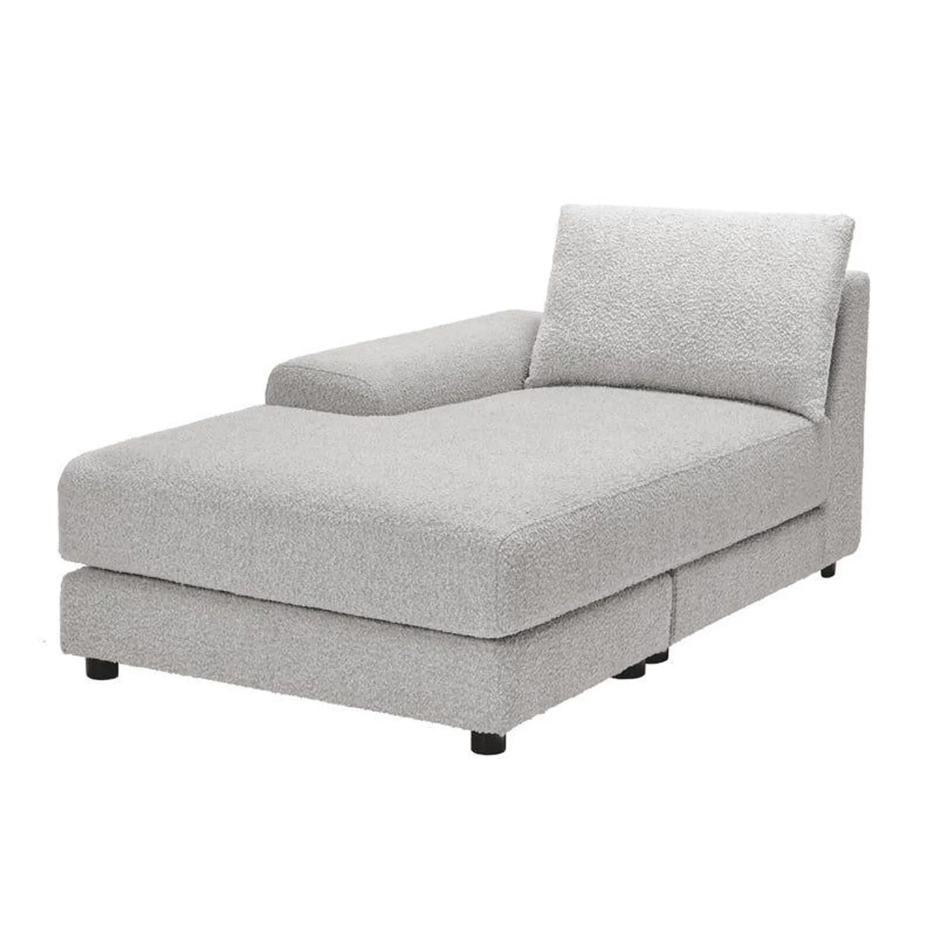 Chaise longue modulaire bras gauche