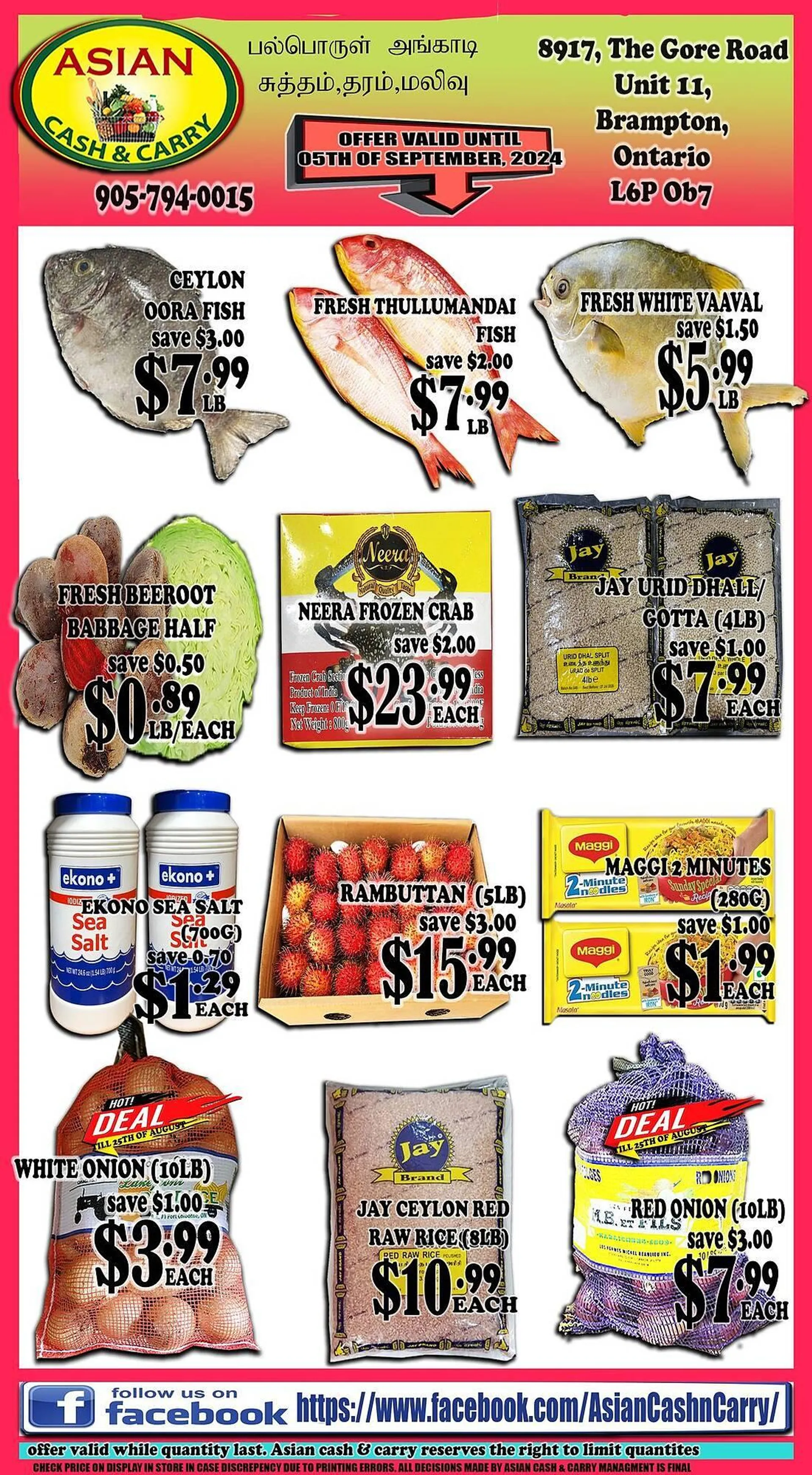 Asian Cash & Carry flyer - 1