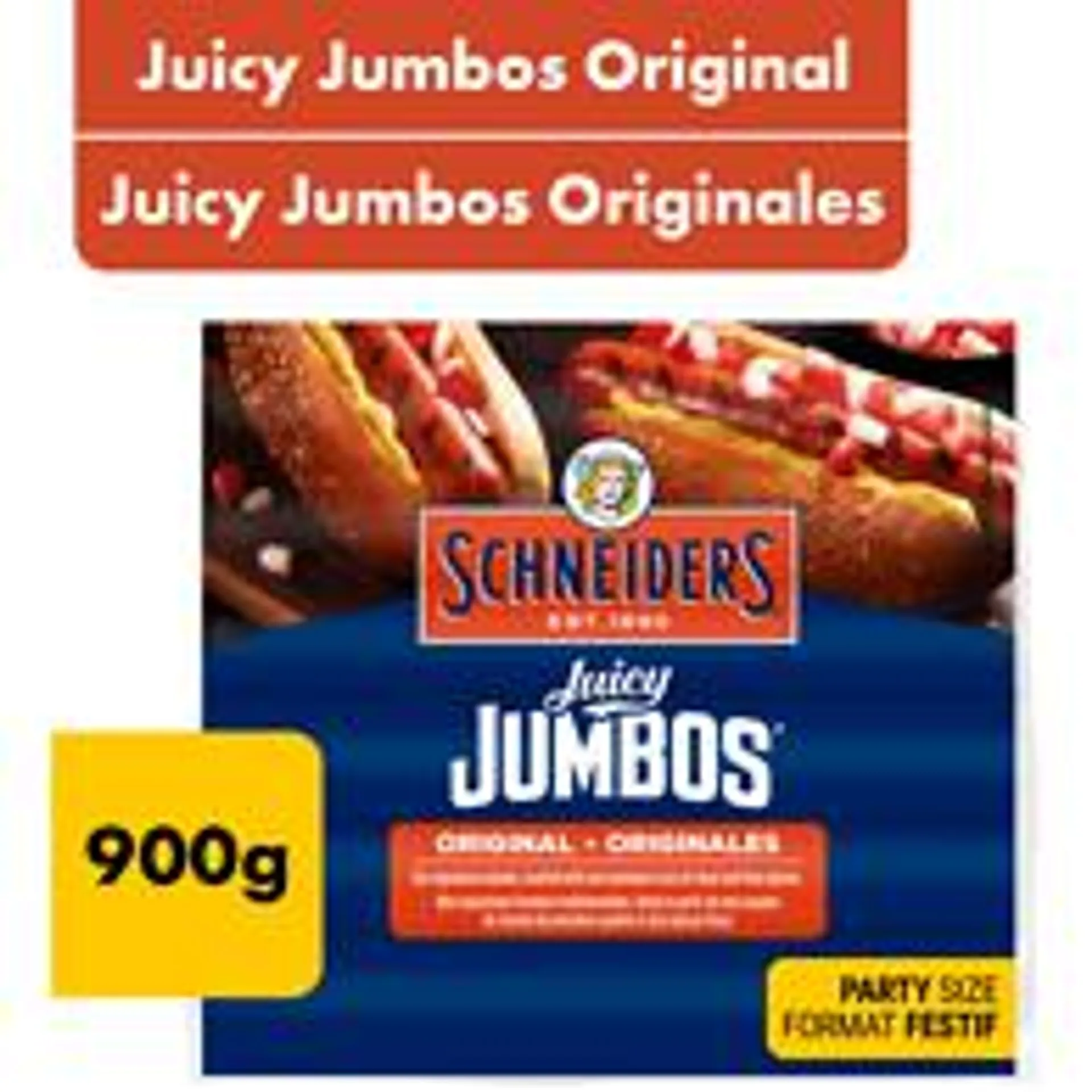 Juicy Jumbos Original Hot Dogs Family Pack