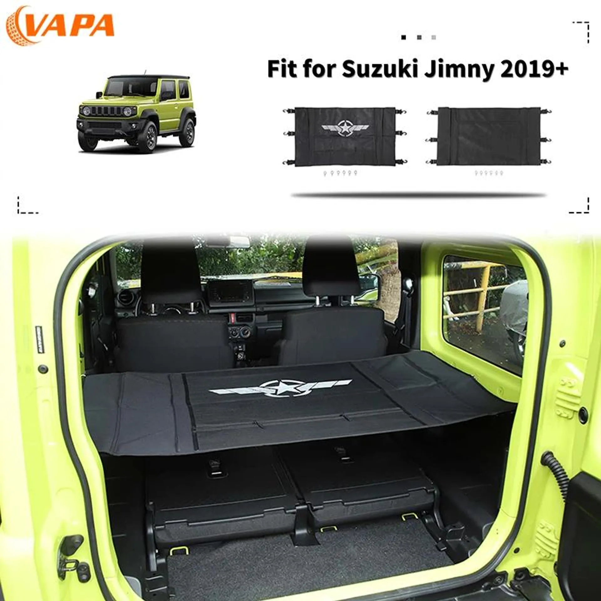 Rear Trunk Cargo Organizer Isolation Net For Suzuki Jimny JB64 JB74 2019 2020 2021 2022 2023 2024 Up Car Accessories