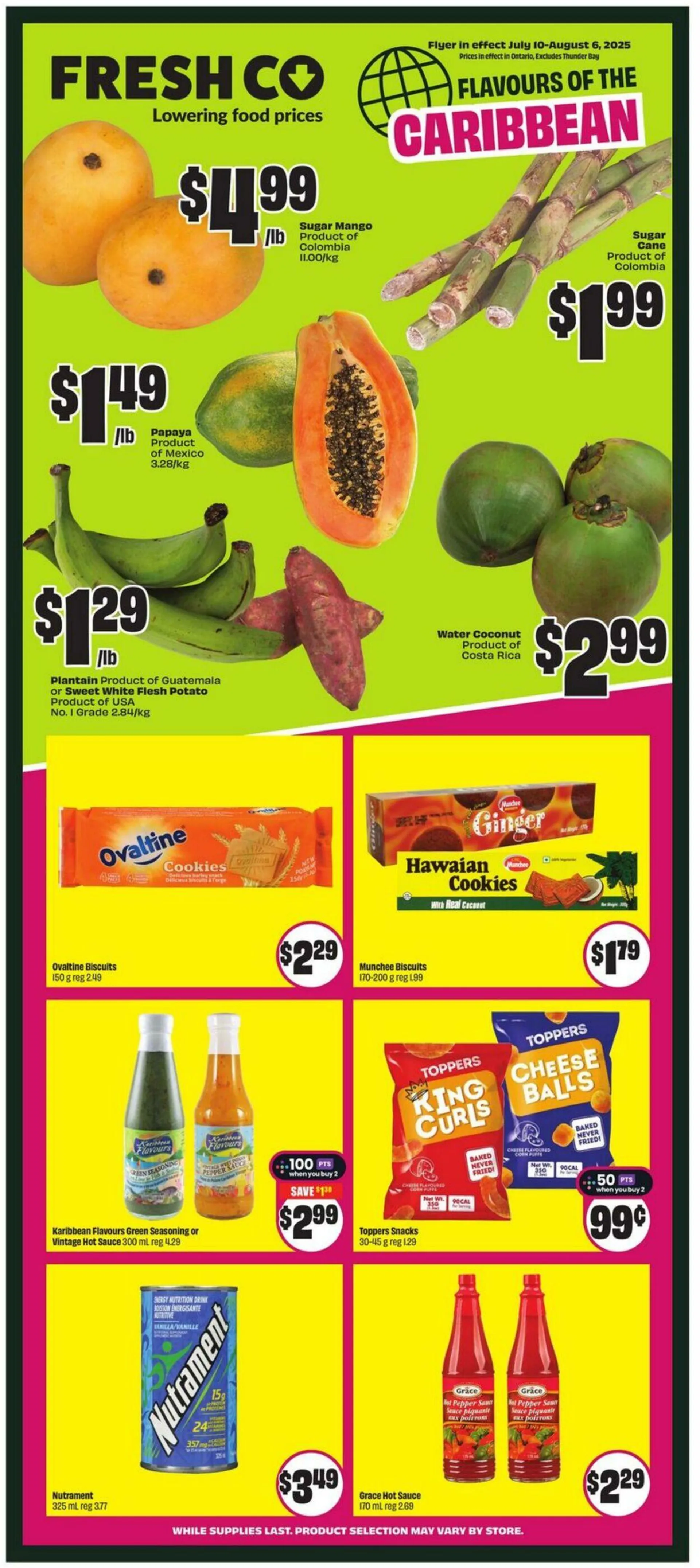 FreshCo. Current flyer from July 10 to August 6 2025 - flyer page 1