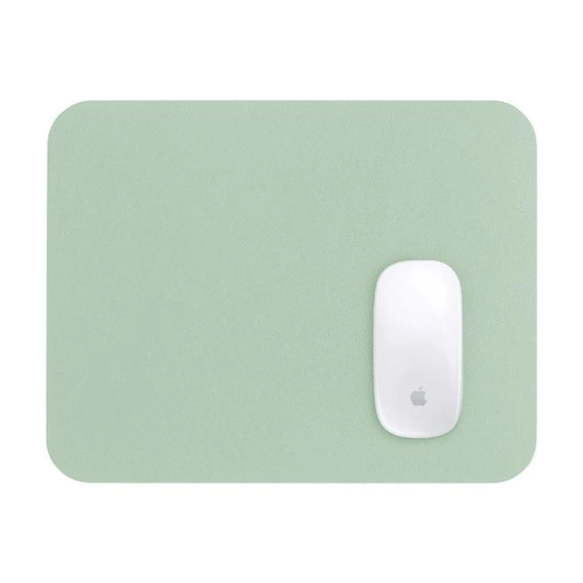 Pastel PU Leather Mouse Pad - Green, 300mm x 240mm