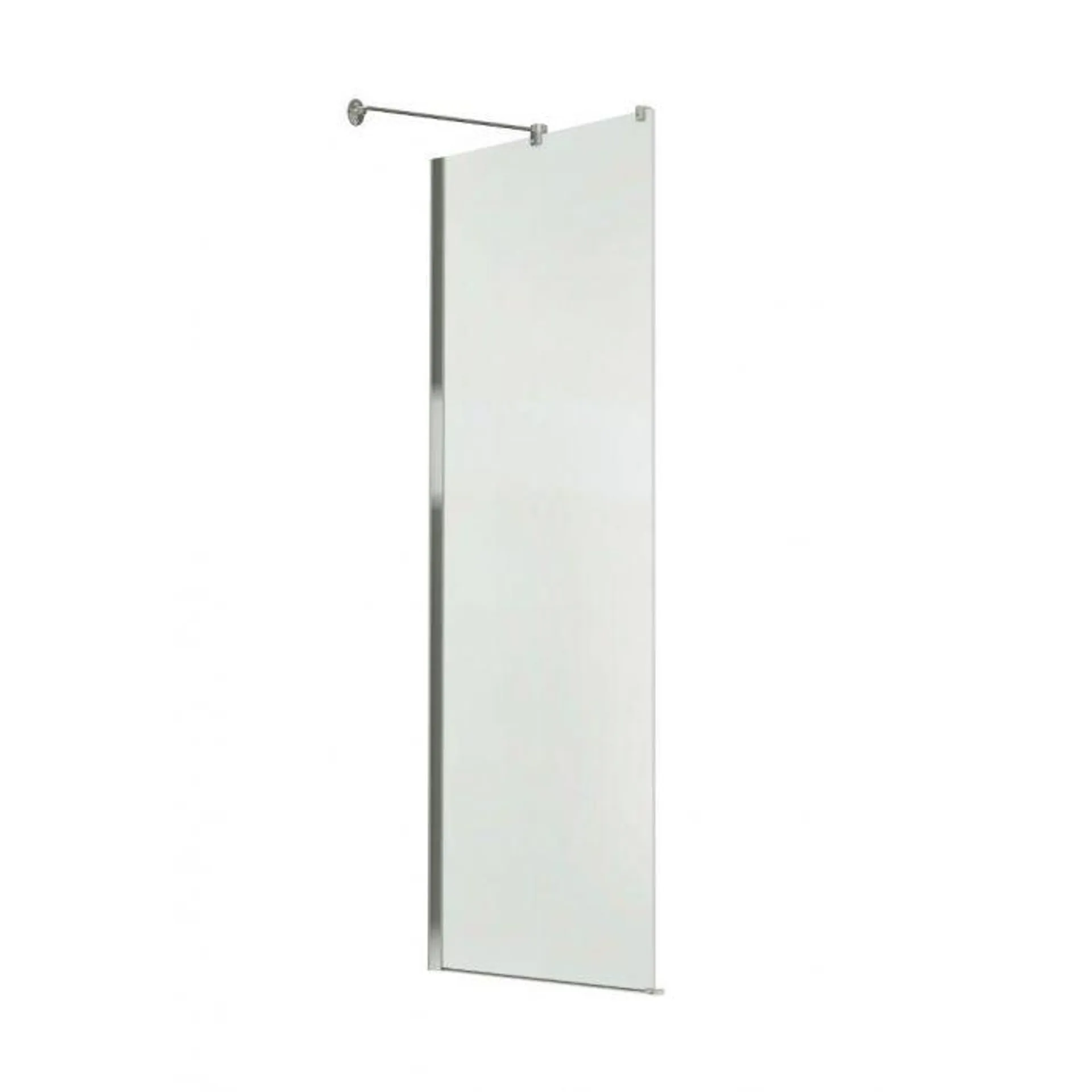 Shower Door Reveal 32", Return Panel, 8mm, Clear/Chrome, 136673-900-084