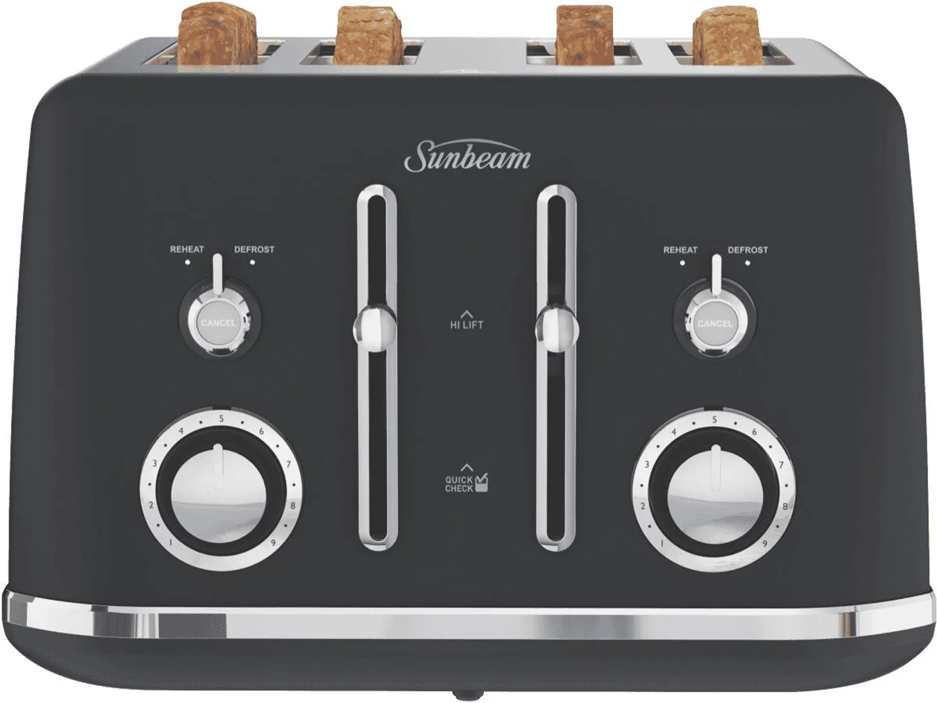 Sunbeam Alinea 4 Slice Toaster Black