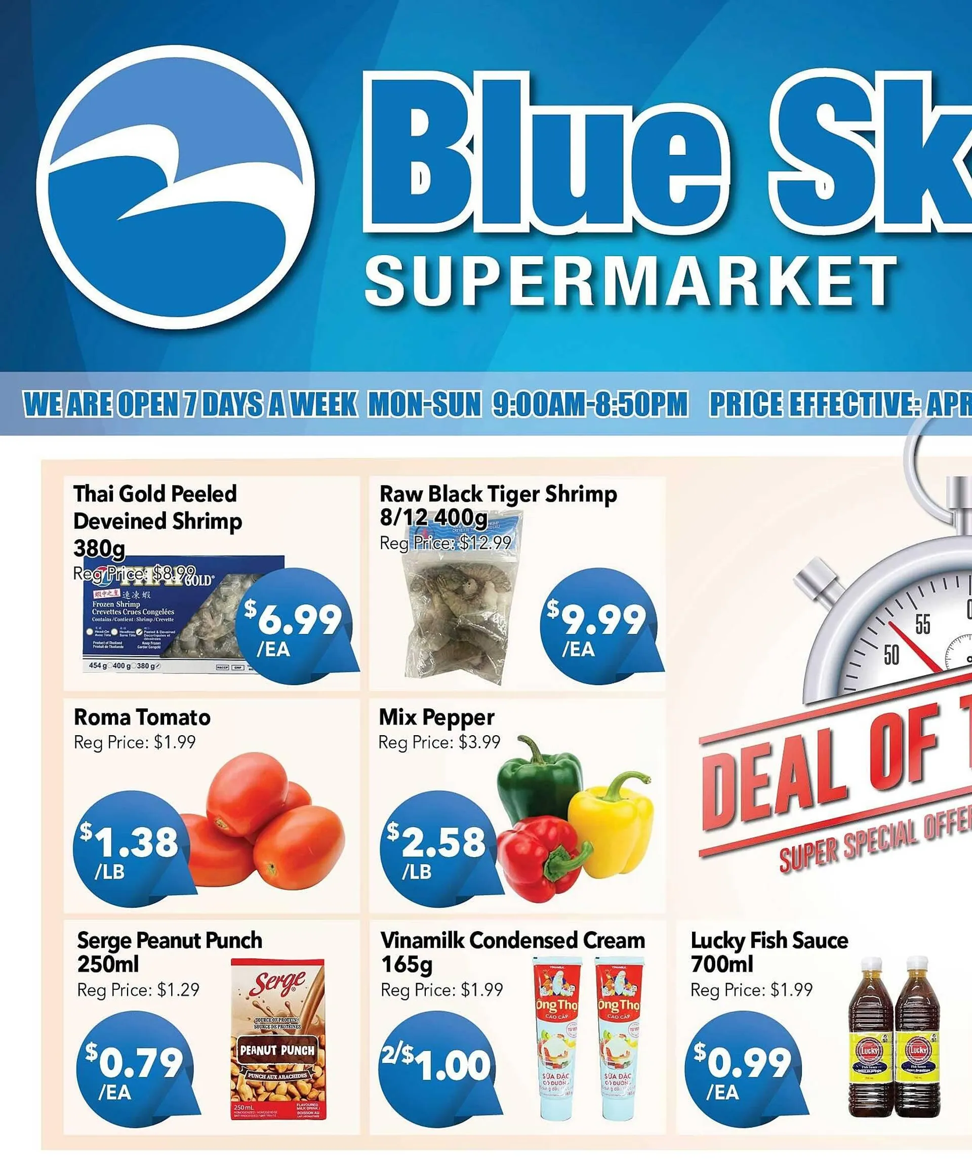 Blue Sky Supermarket flyer - 1