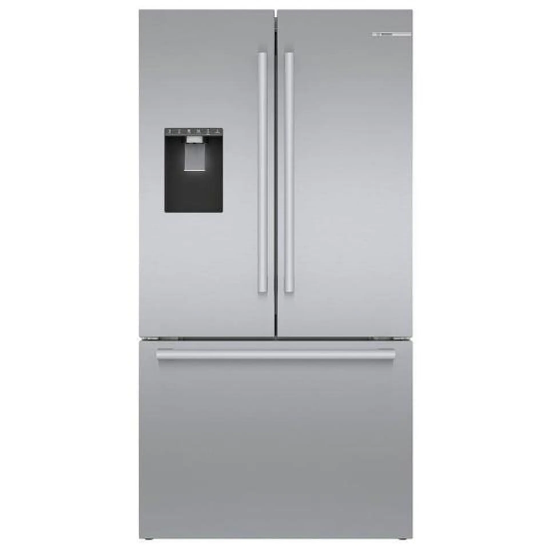 Bosch 500 Series B36CD50SNS French Door Refrigerator, 36 inch Width, ENERGY STAR Certified, Counter Depth, 20.8 cu. ft. Capacity, Stainless Steel colour UltraClarityPro, VitaFresh Plus, Home Connect, QuickIcePro
