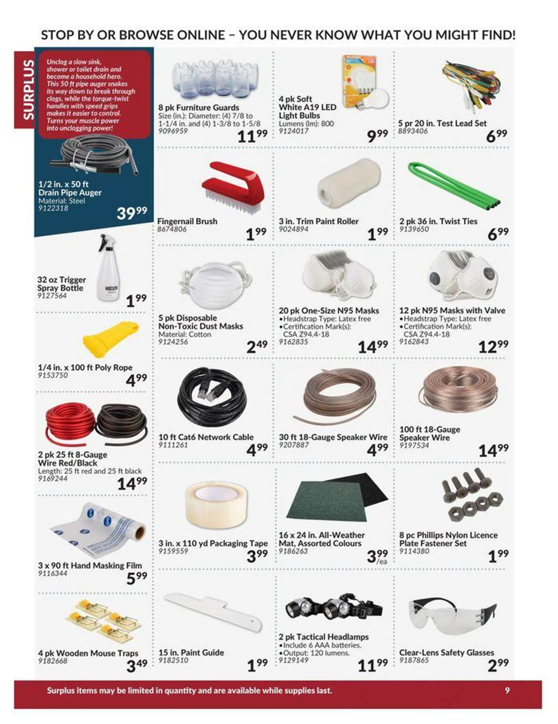 Surplus Catalogue from April 23 to April 22 2025 - flyer page 9