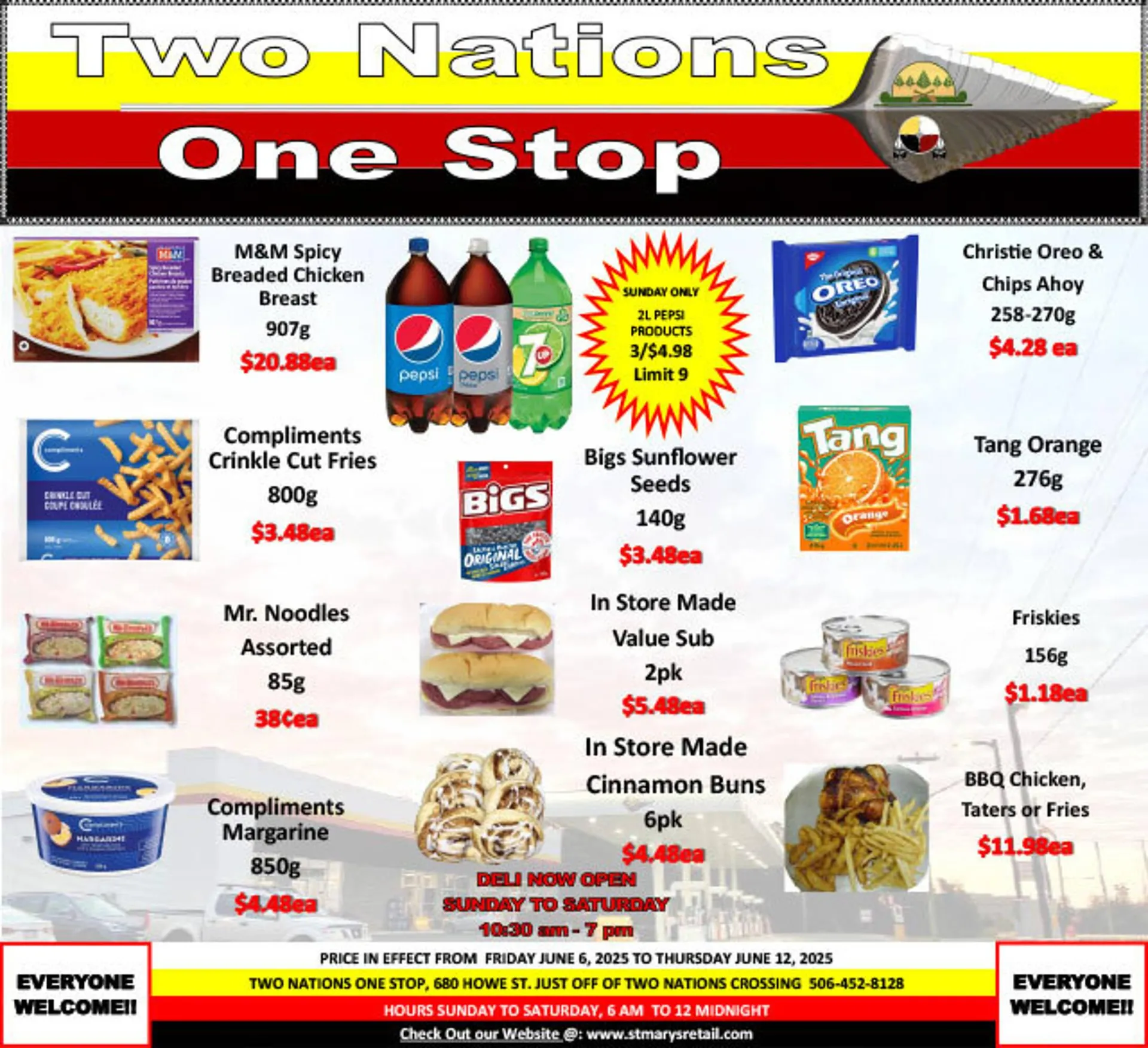 Two Nations One Stop flyer from June 6 to June 12 2025 - flyer page 1