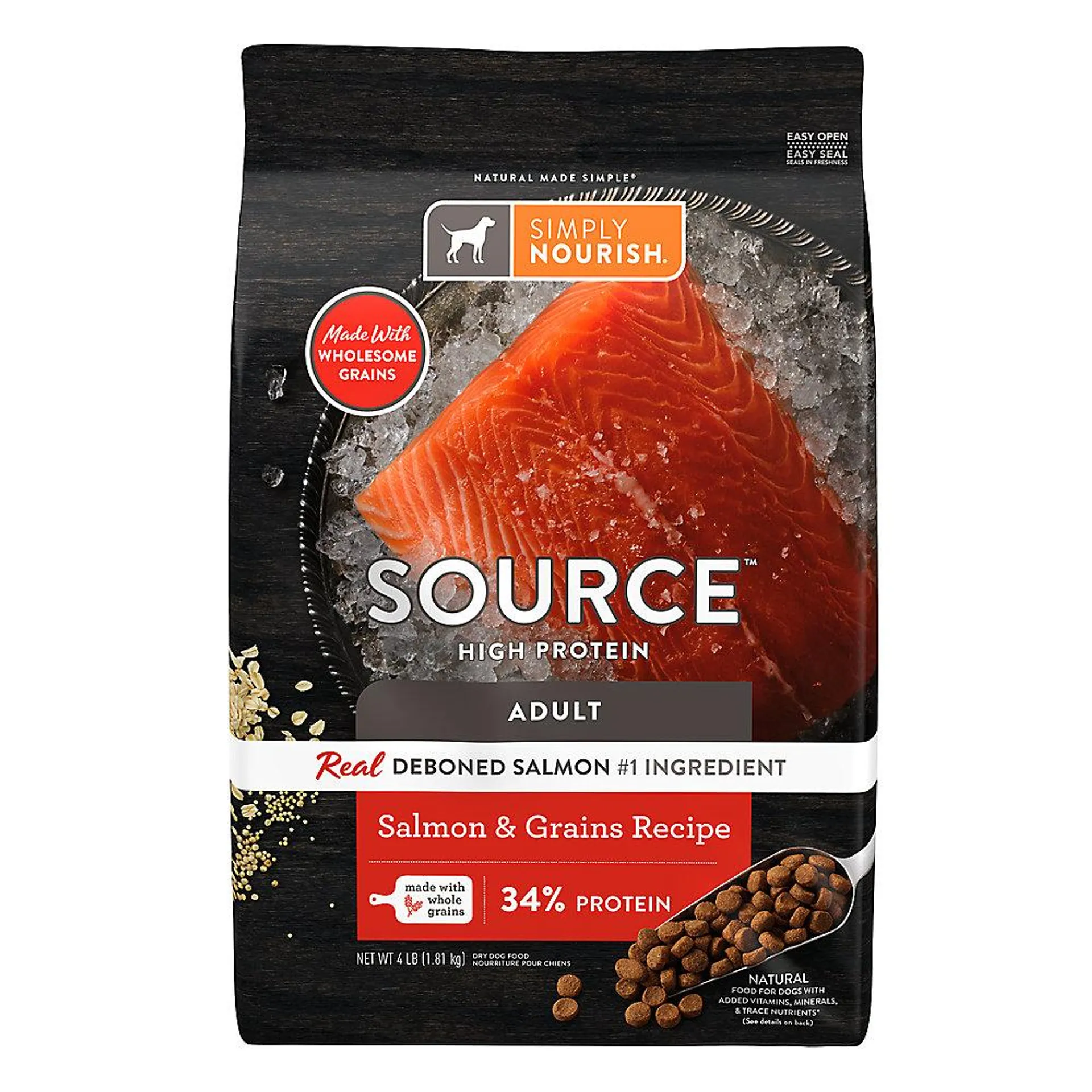 Simply Nourish Source Adult - High Protein, Salmon & Grain