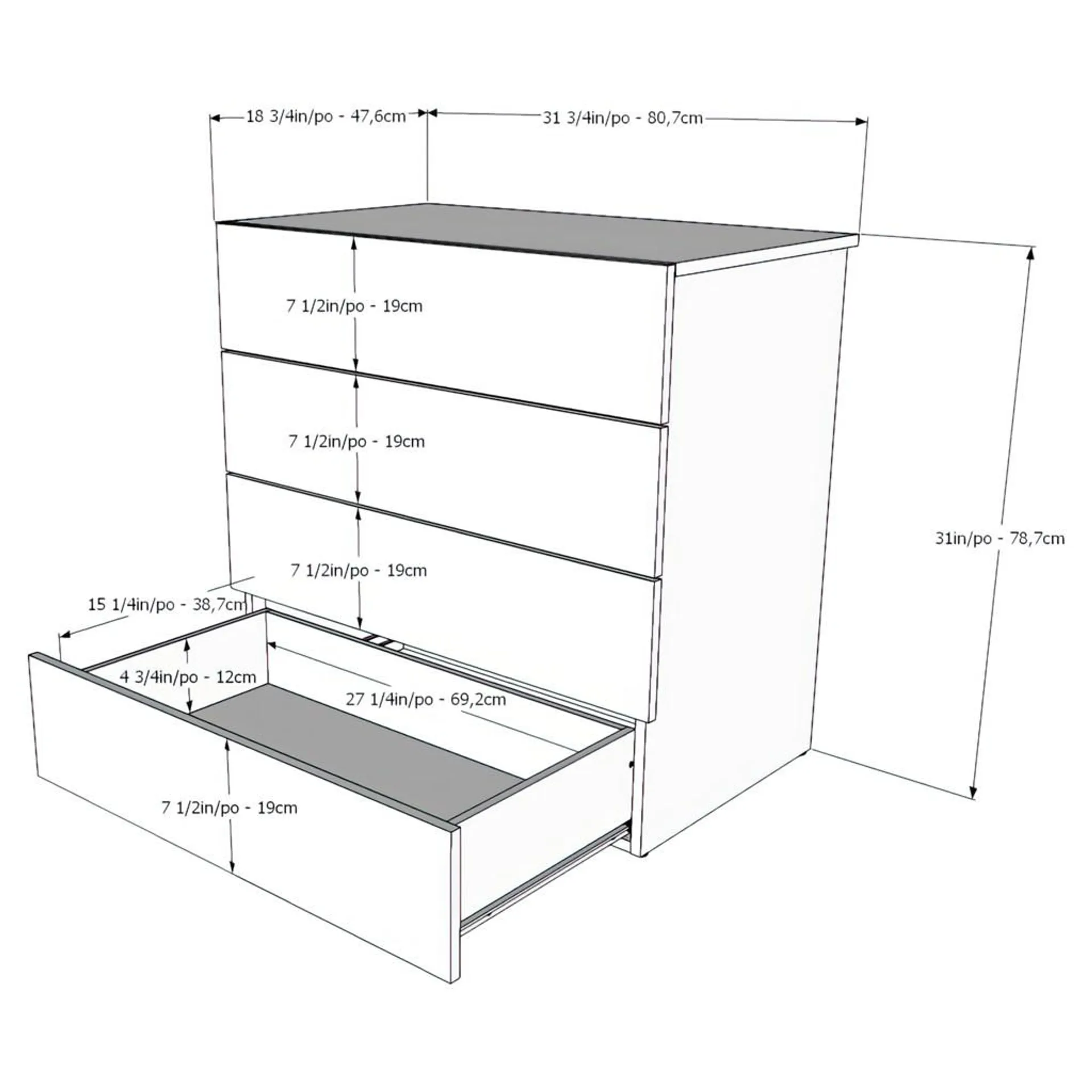 Mobilier de chambre à coucher Grand lit