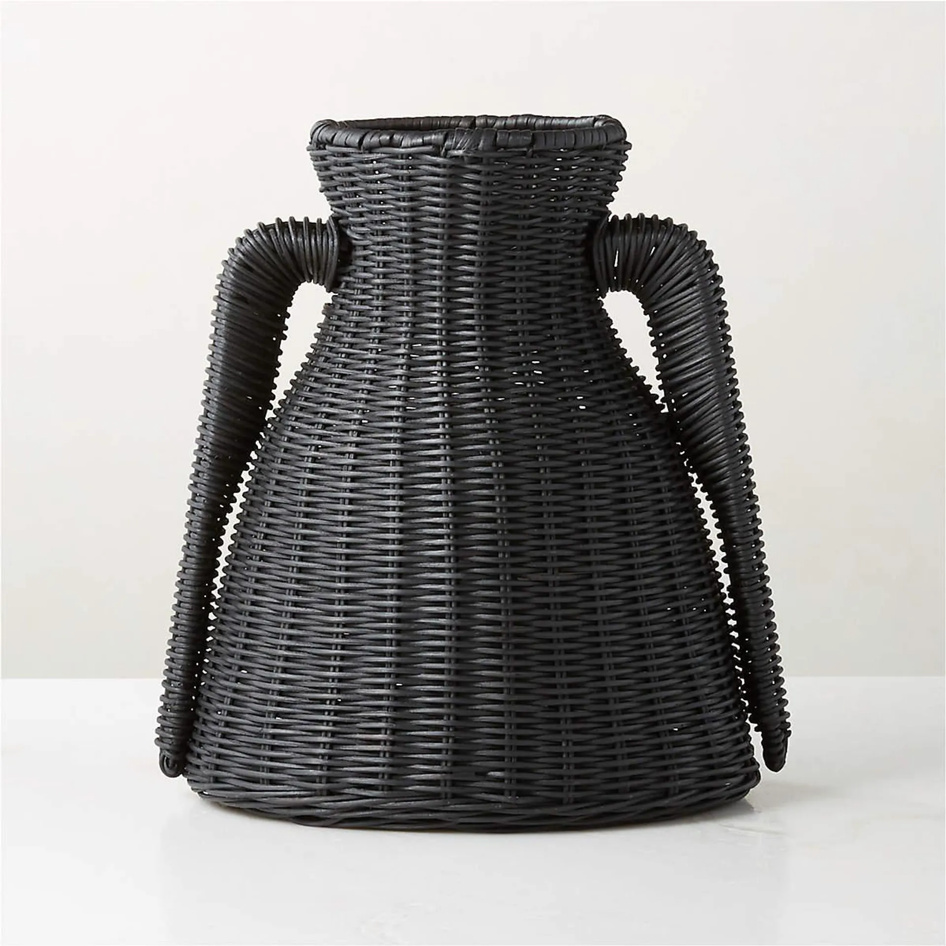 Luana Woven Black Vase Small