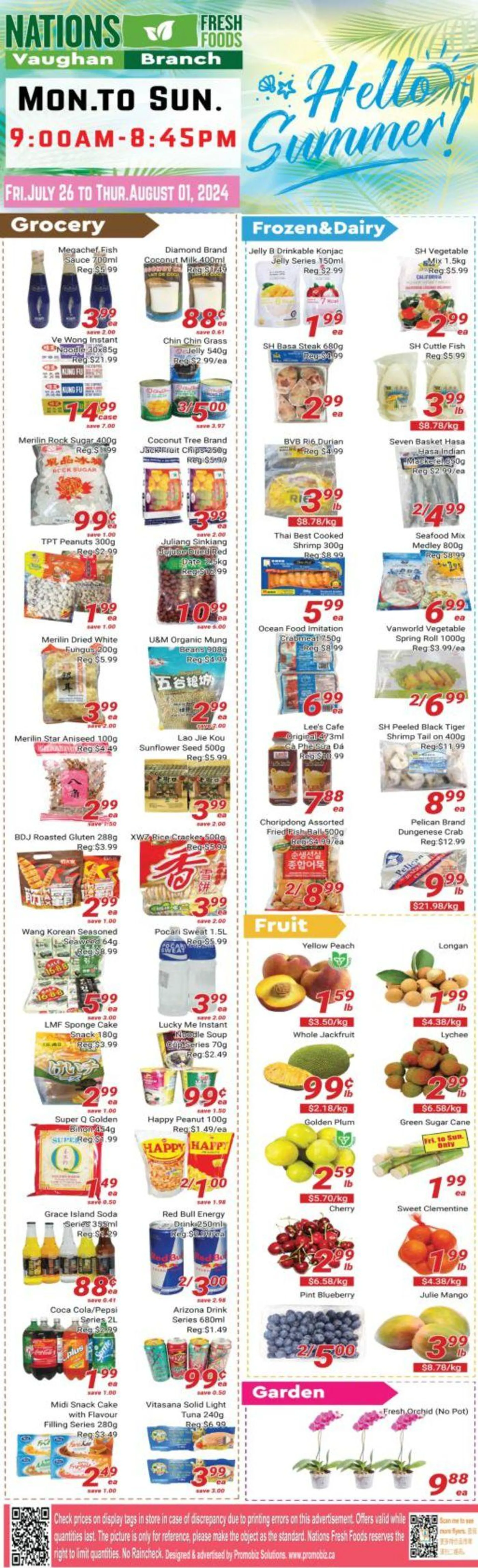 Discounts and promotions from July 26 to August 9 2024 - flyer page 1