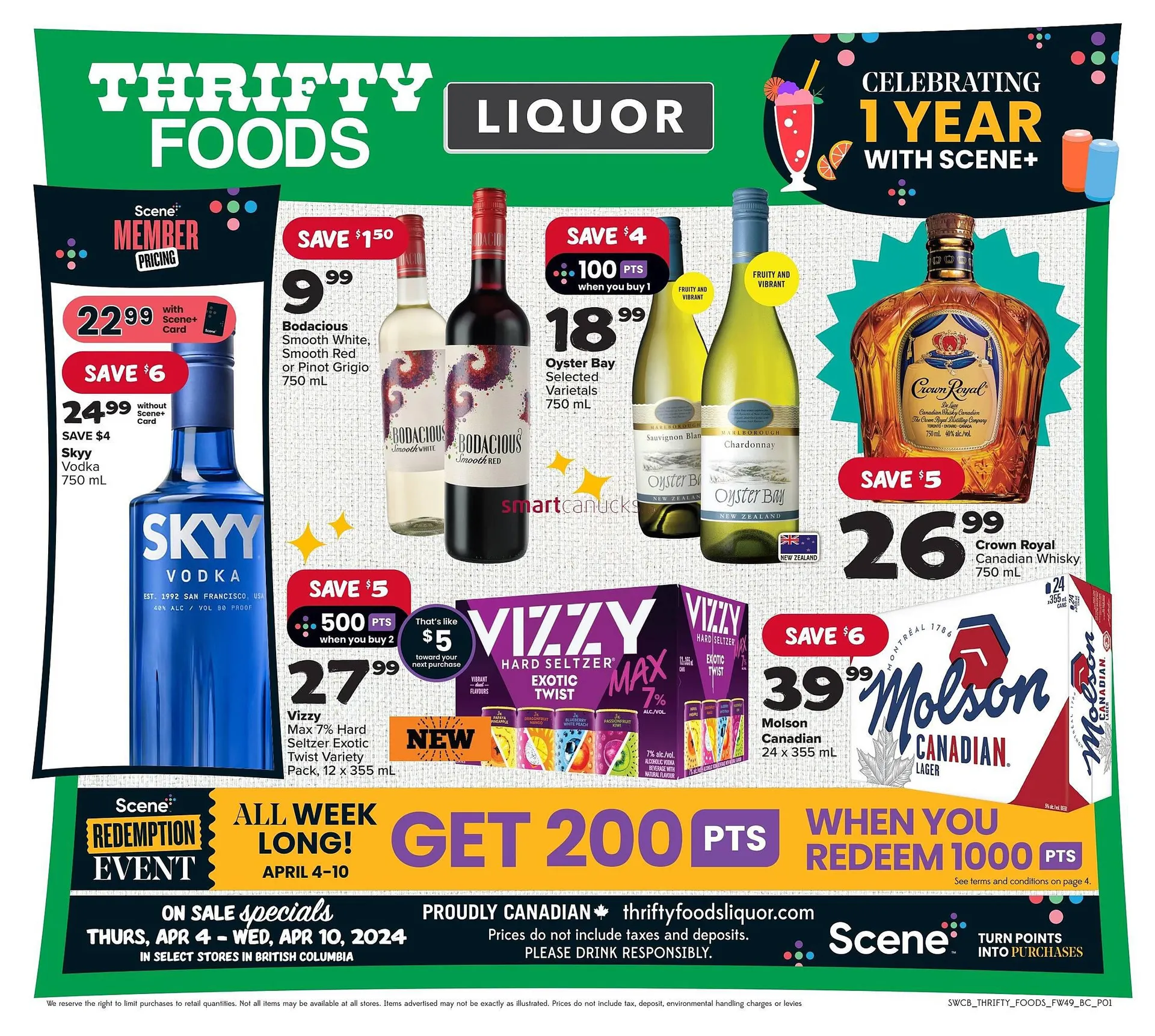Thrifty Foods flyer from April 4 to April 10 2024 - flyer page 1