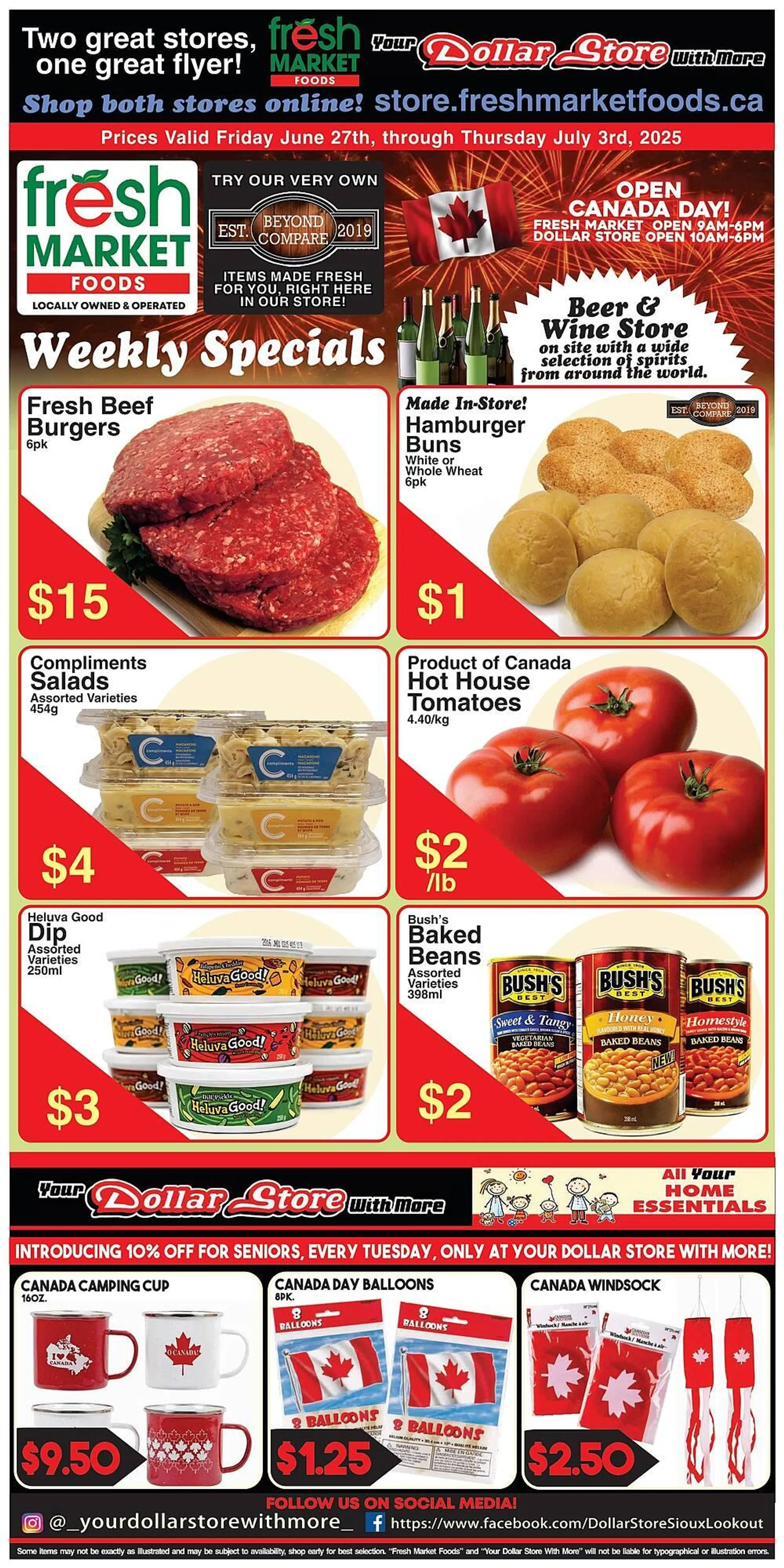 Fresh Market Foods flyer from June 27 to July 3 2025 - flyer page 1