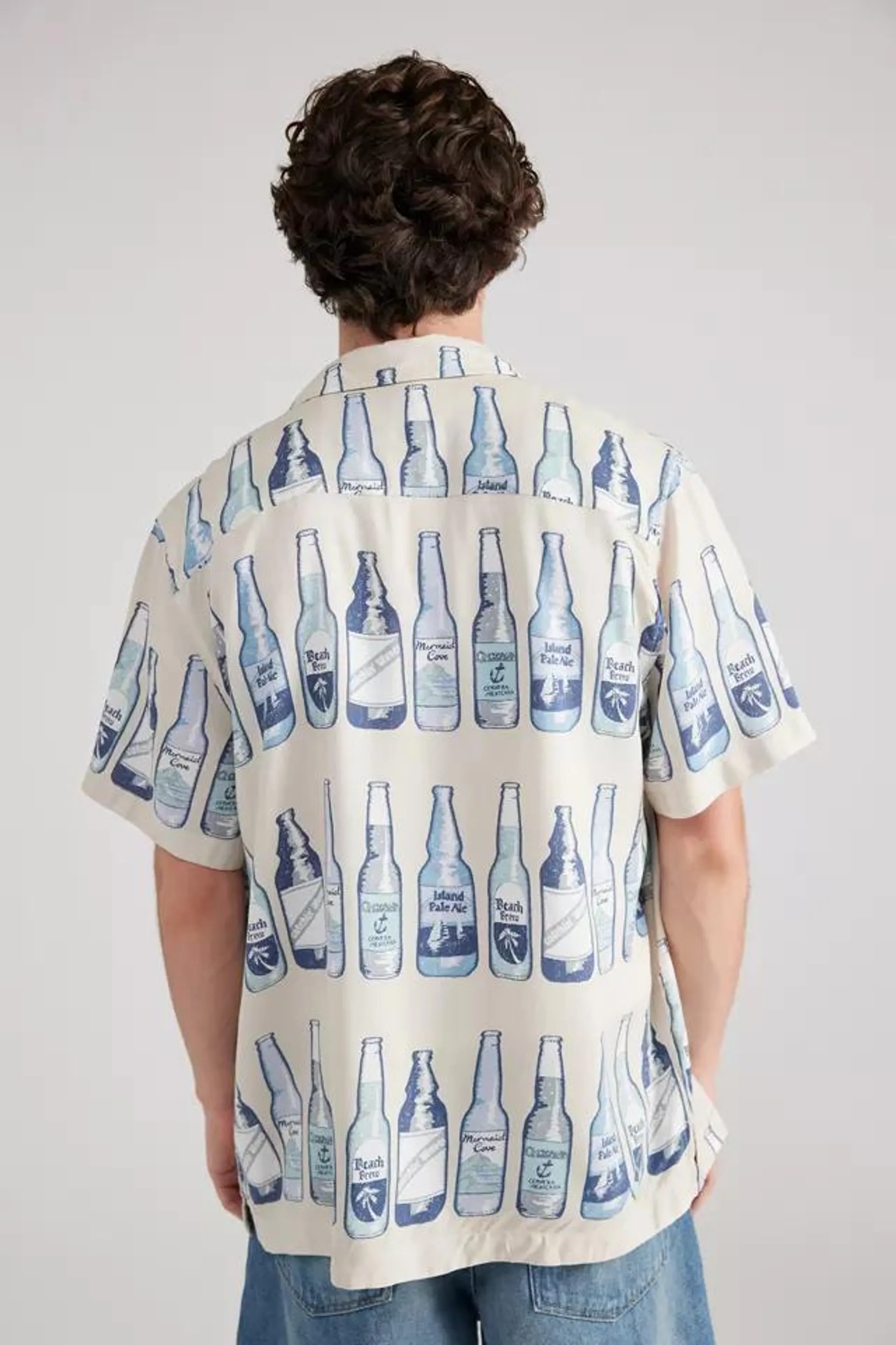 BDG Drinks Printed Short Sleeve Shirt