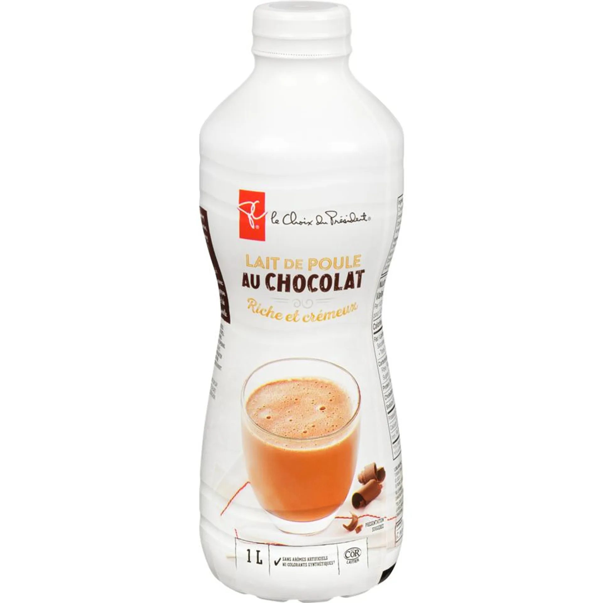 Lait de poule riche et crémeux au chocolat