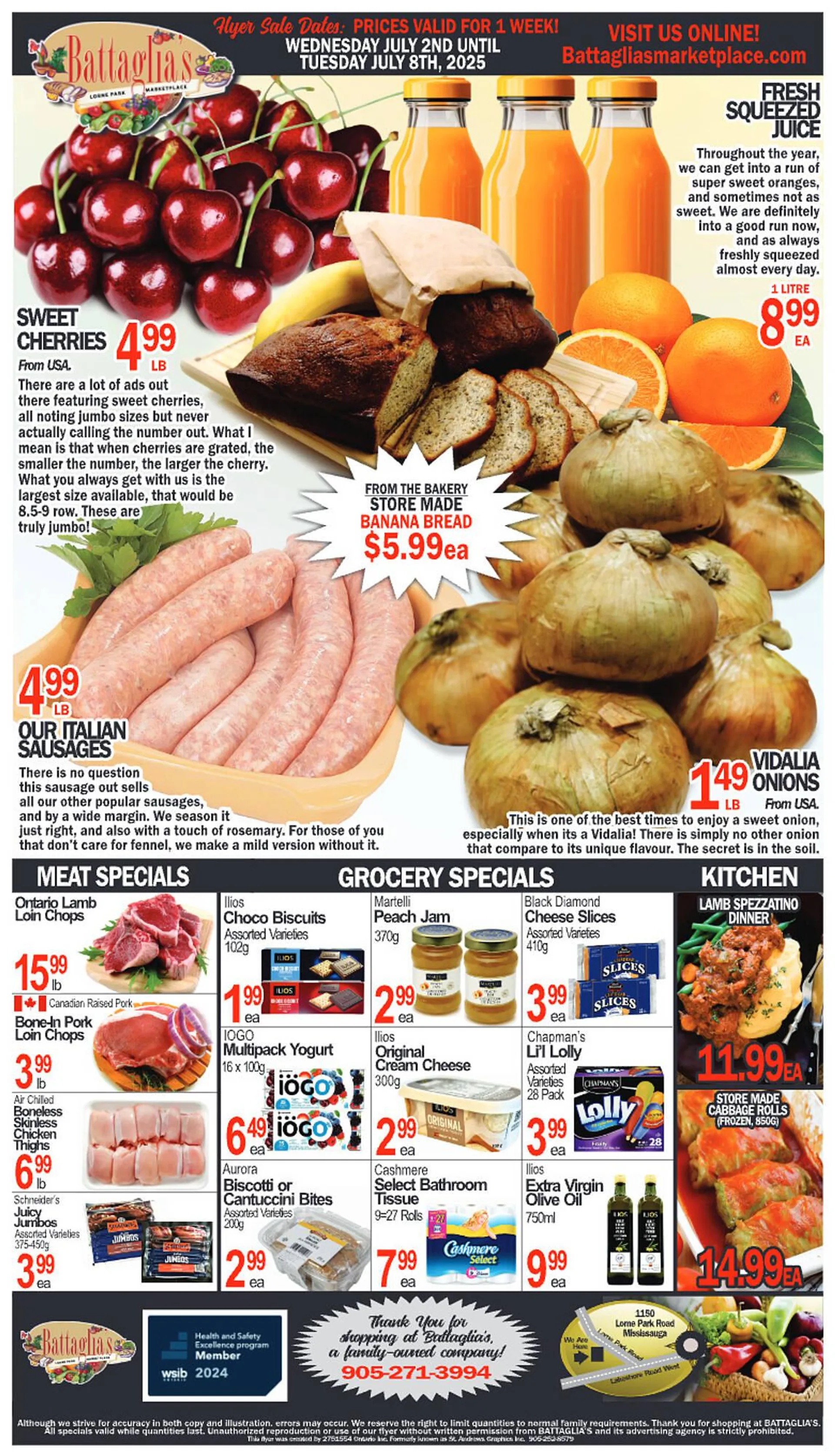 Battaglia's Marketplace flyer from July 2 to July 8 2025 - flyer page 1