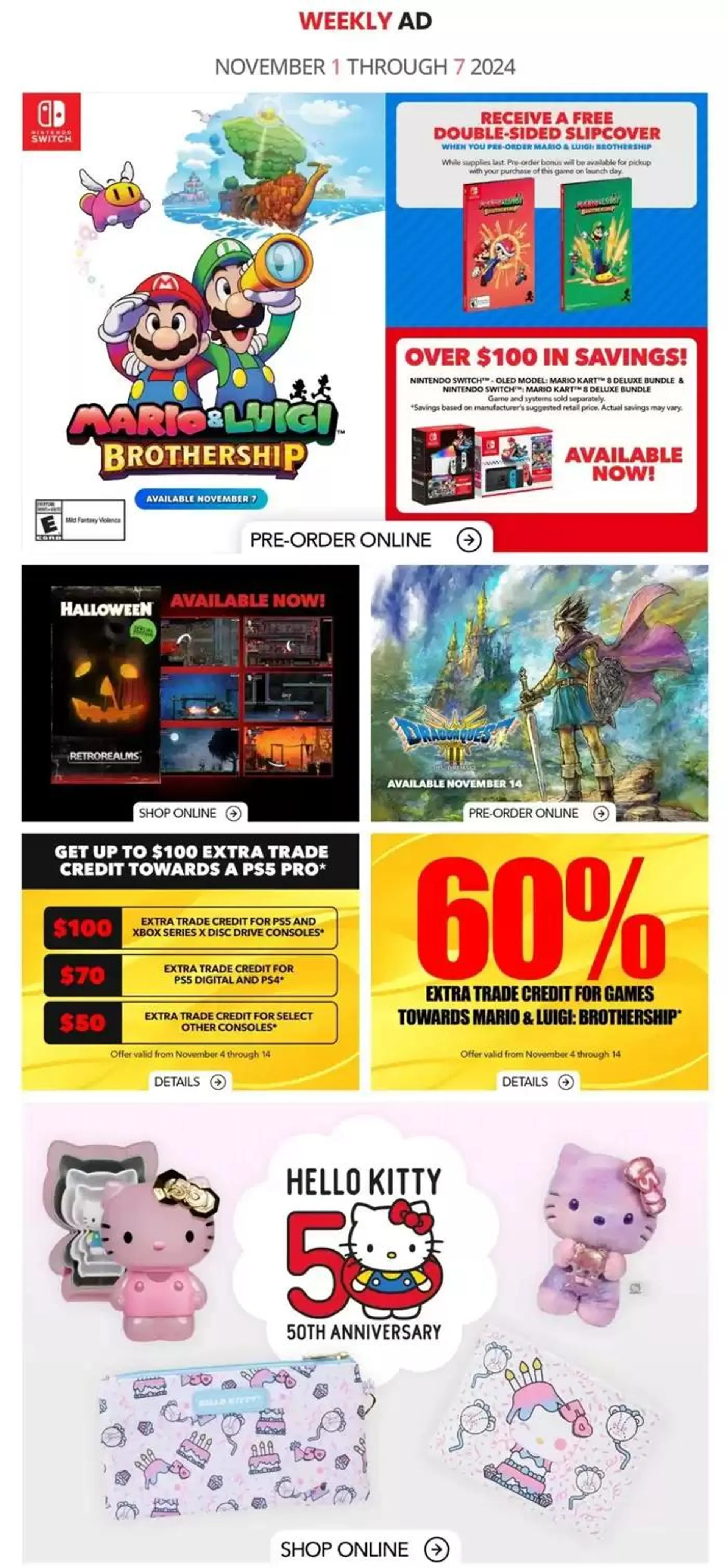 Game Stop Weekly ad - 1