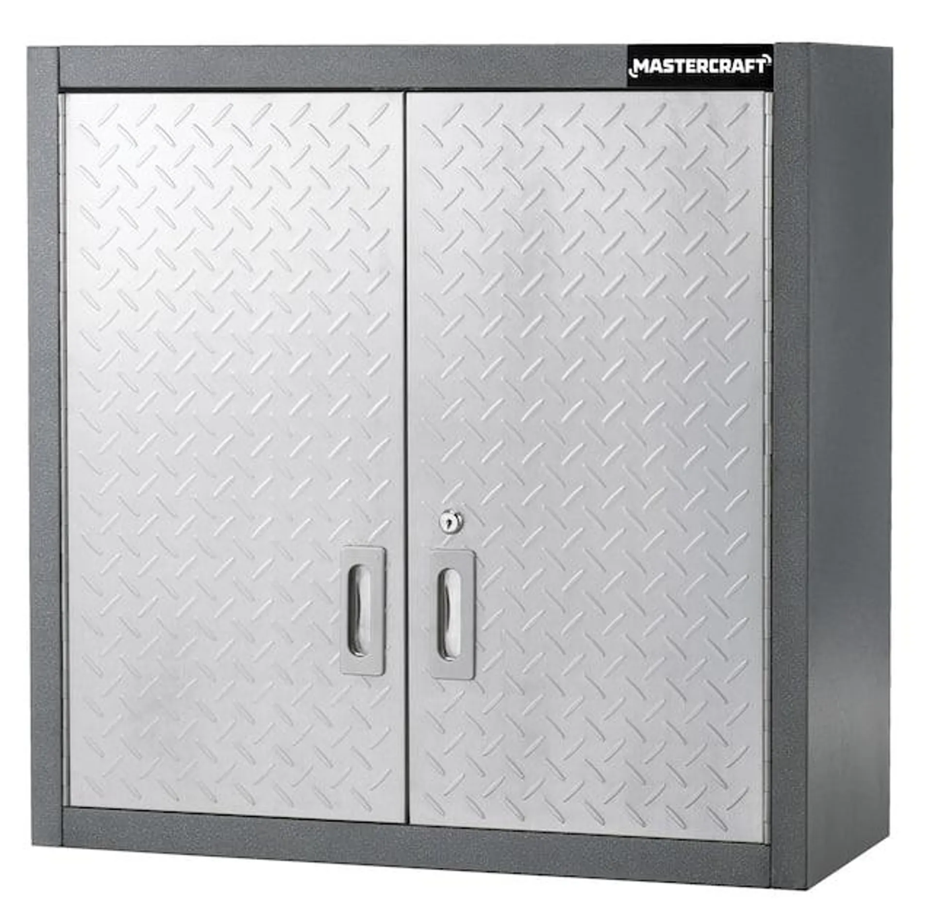 Mastercraft 2-Door Wall Cabinet with 2 Adjustable Shelves, Diamond Series, 28 x 12 x 28-in