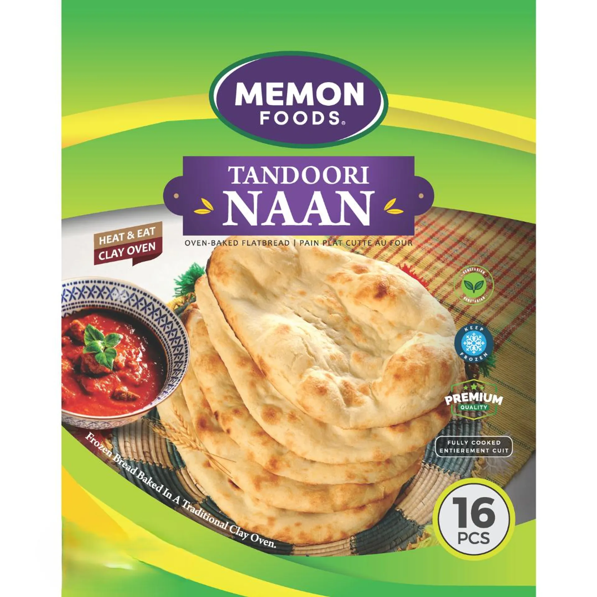 Memon Foods Frozen Tandoori Naan 16's