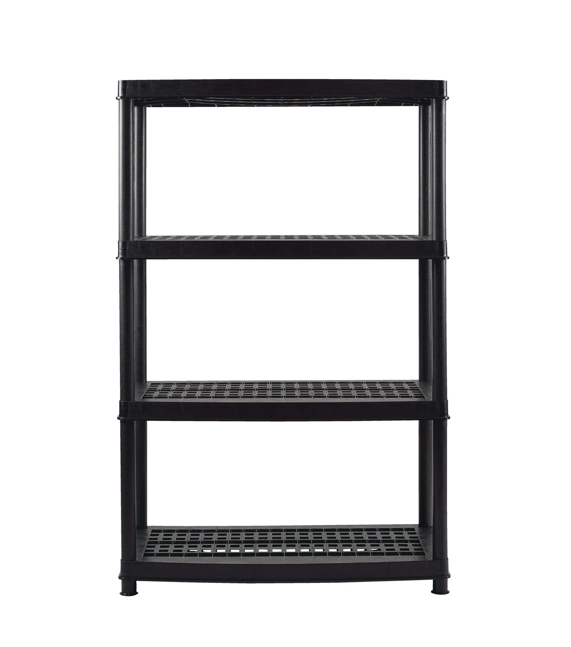 TuffStore® 4-Shelf Resin/PlasticStorage Rack / Shelving Unit, 36 x 18 x 54.5-in